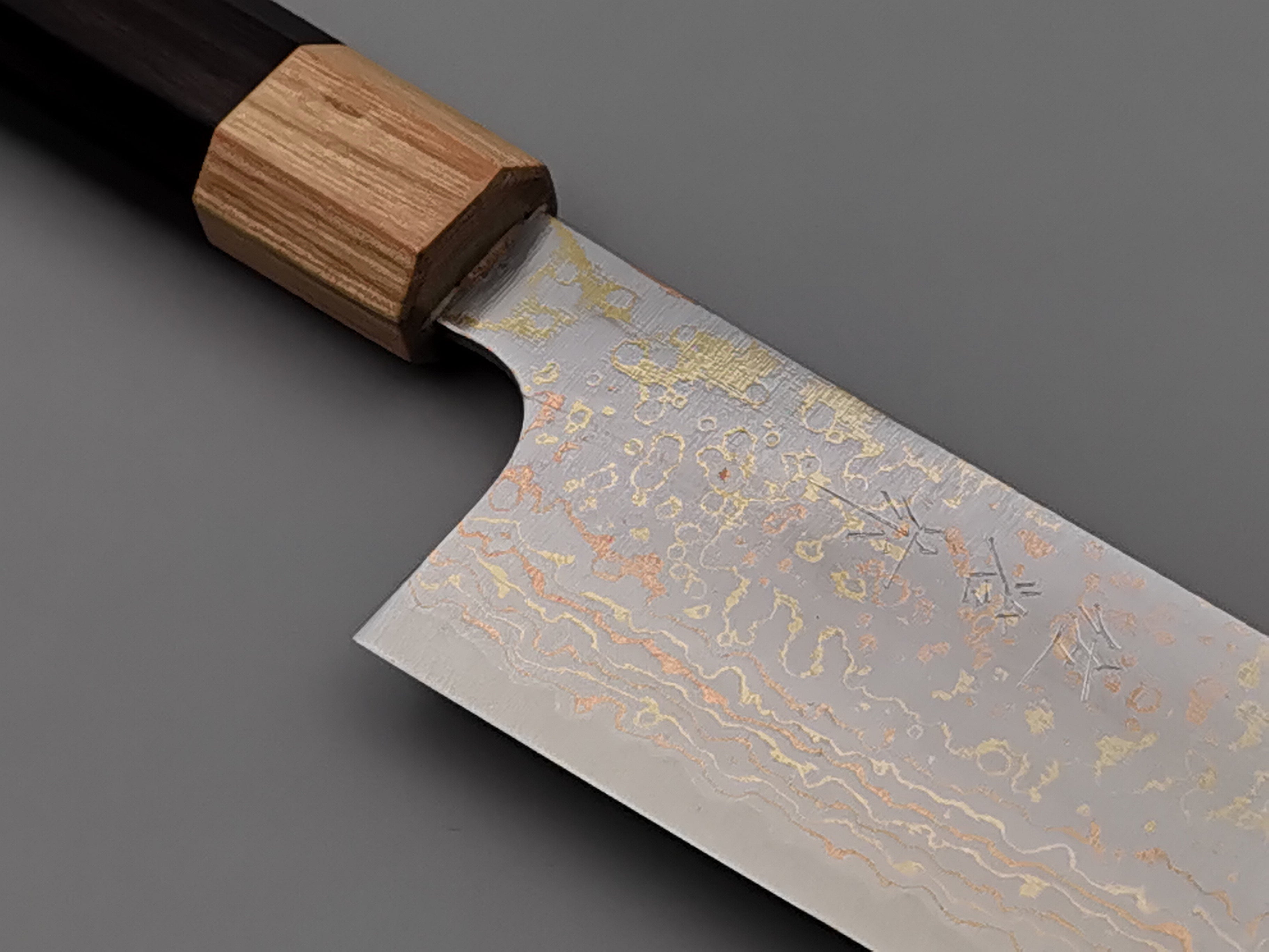 Takeshi Saji VG10 Rainbow Damascus Gyuto 210mm