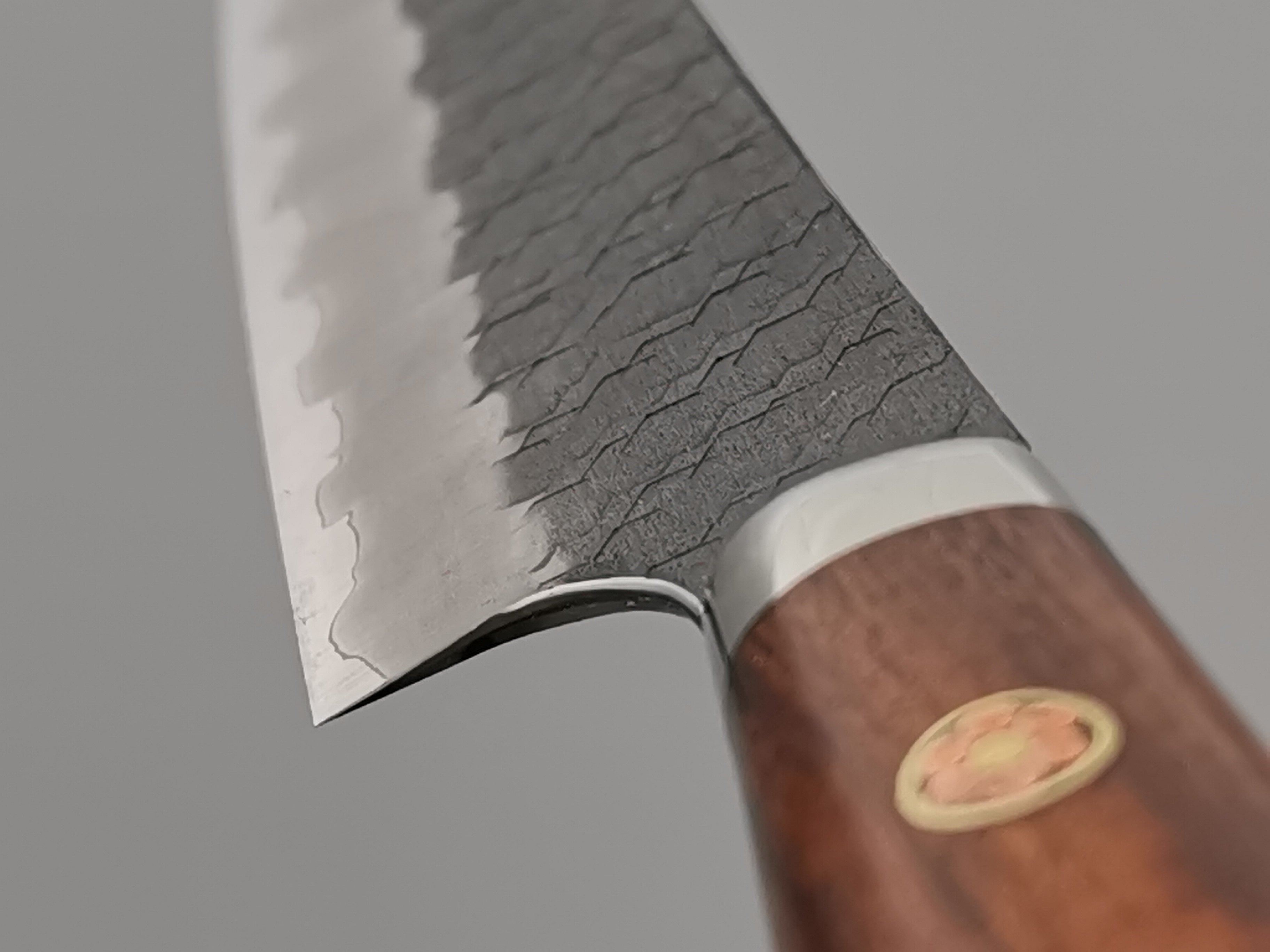 Nigara Hamono SG2 Kurouchi Tsuchime Kiritsuke Petty 150mm with ironwood handle