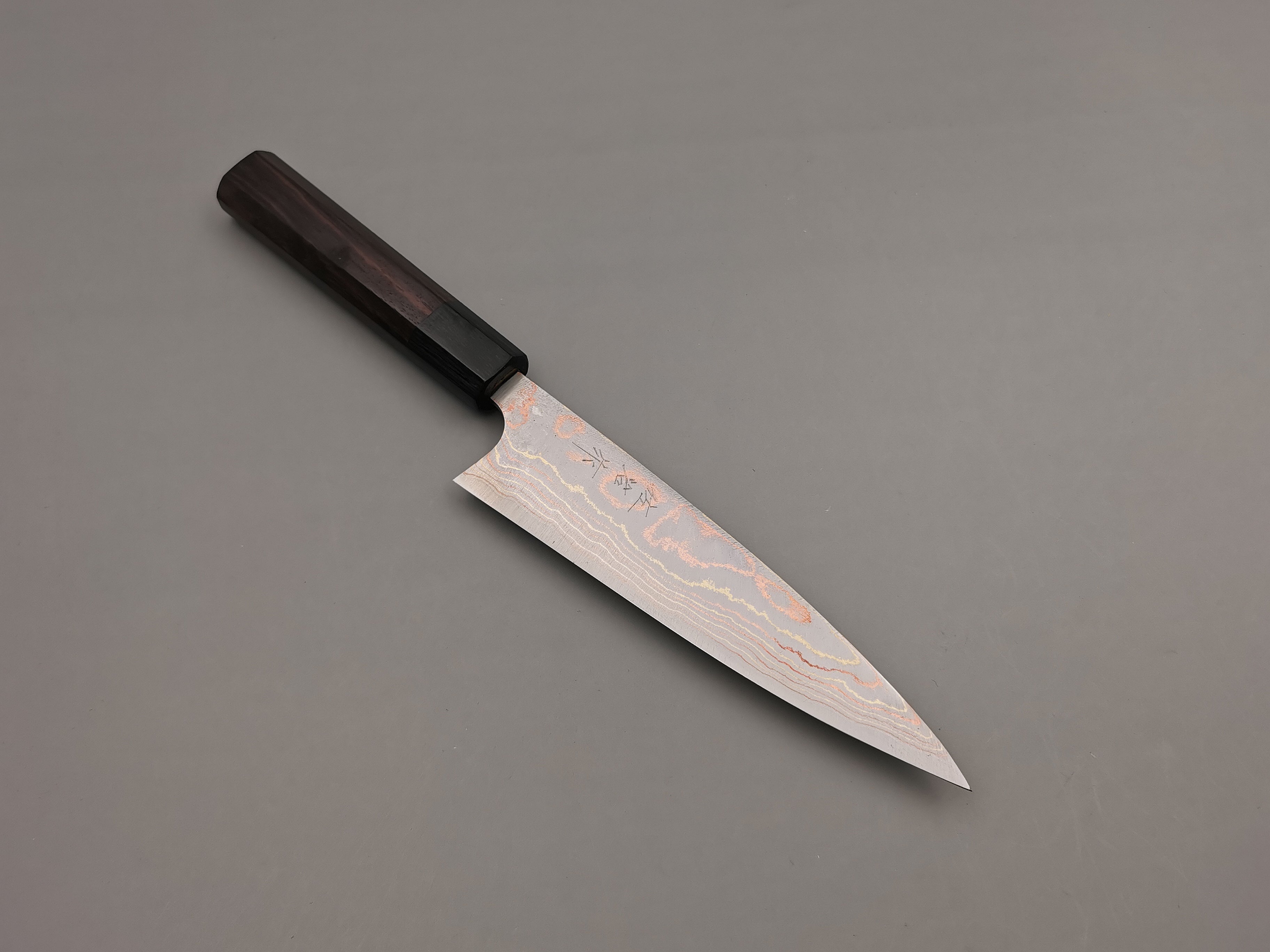 Takeshi Saji Rainbow Damascus Petty 150mm