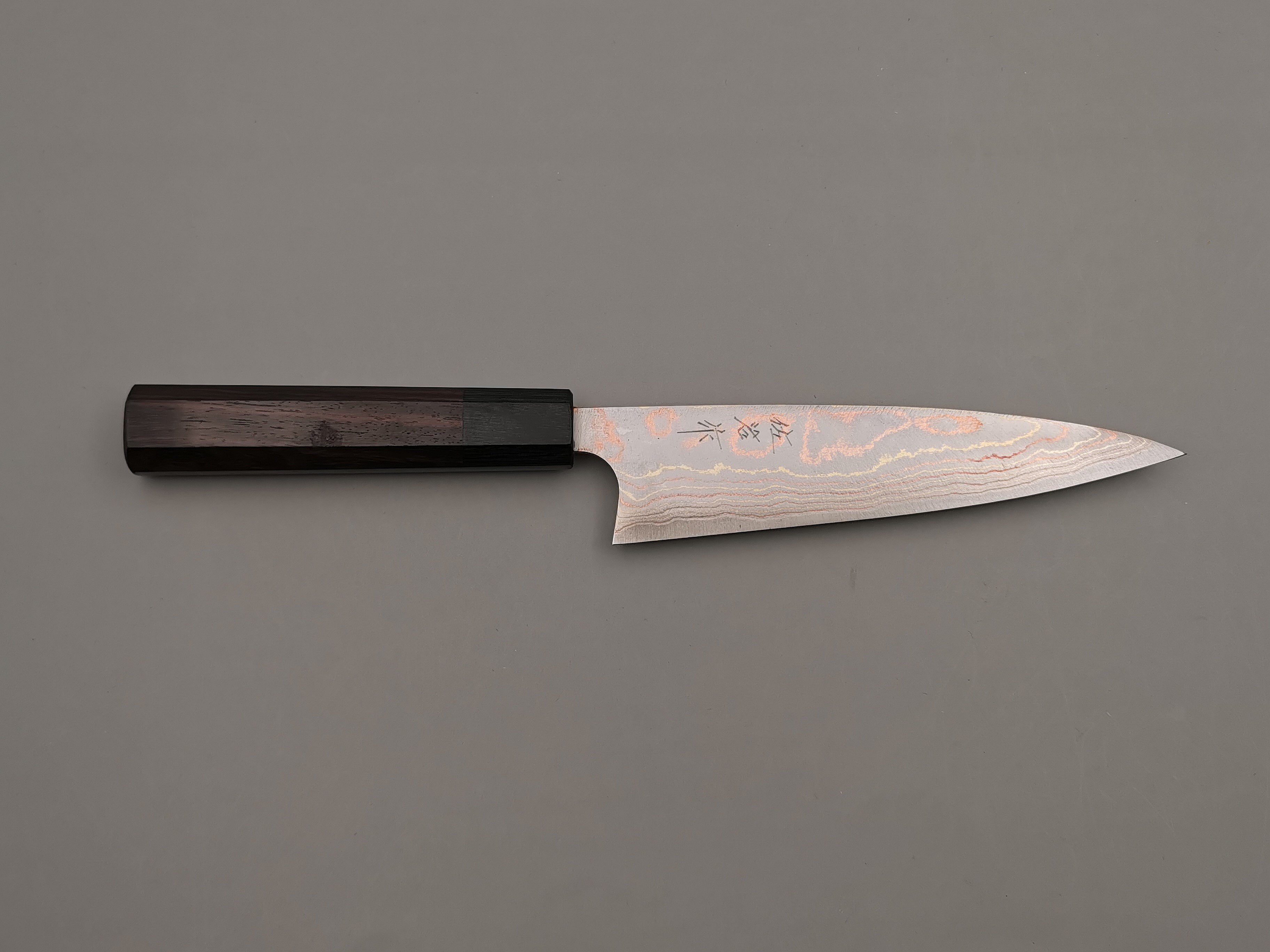 Takeshi Saji Rainbow Damascus Petty 150mm