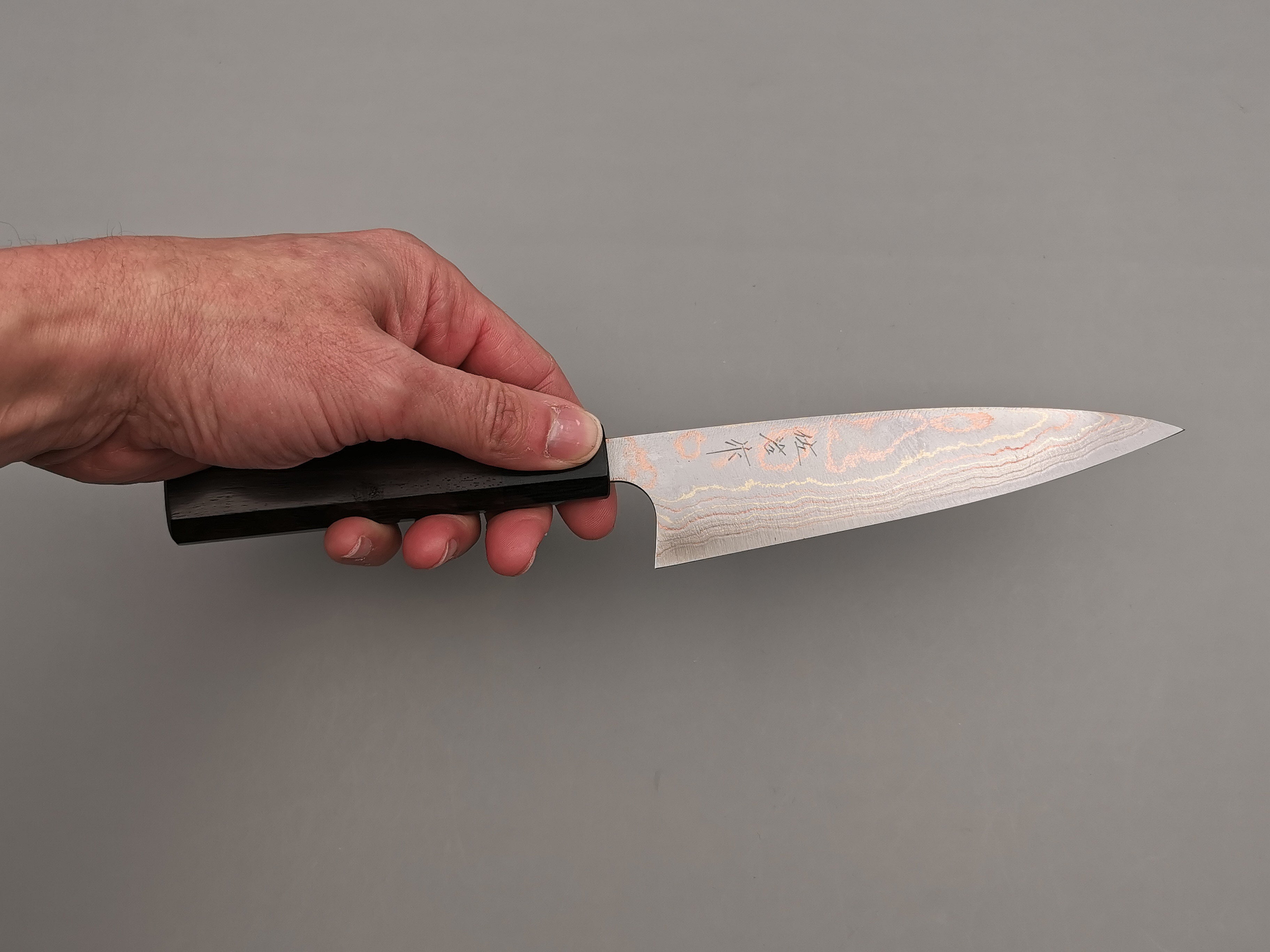 Takeshi Saji Rainbow Damascus Petty 150mm