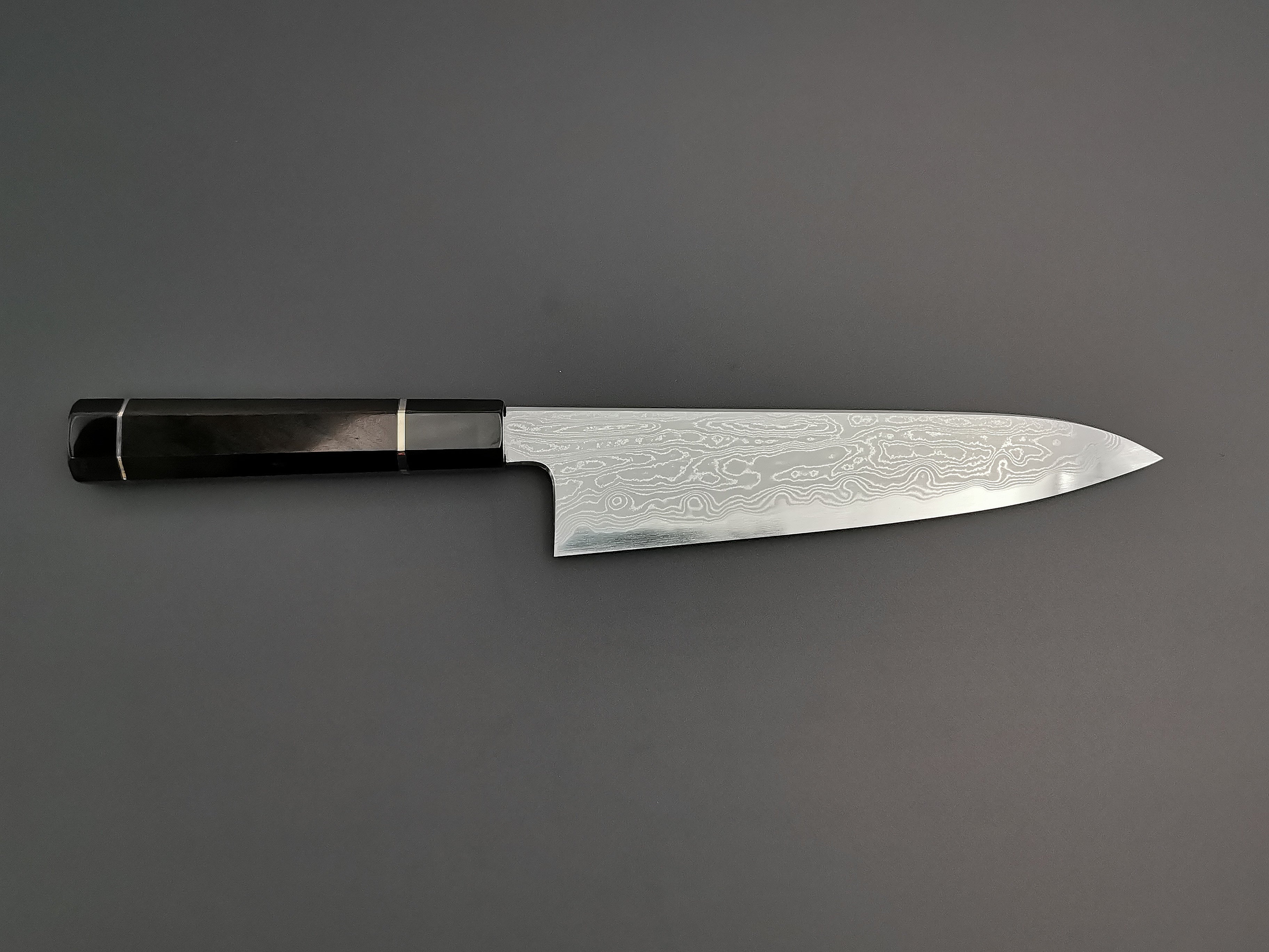 Satoshi Nakagawa X Myojin Naohito Blue #1 Damascus Gyuto 210mm