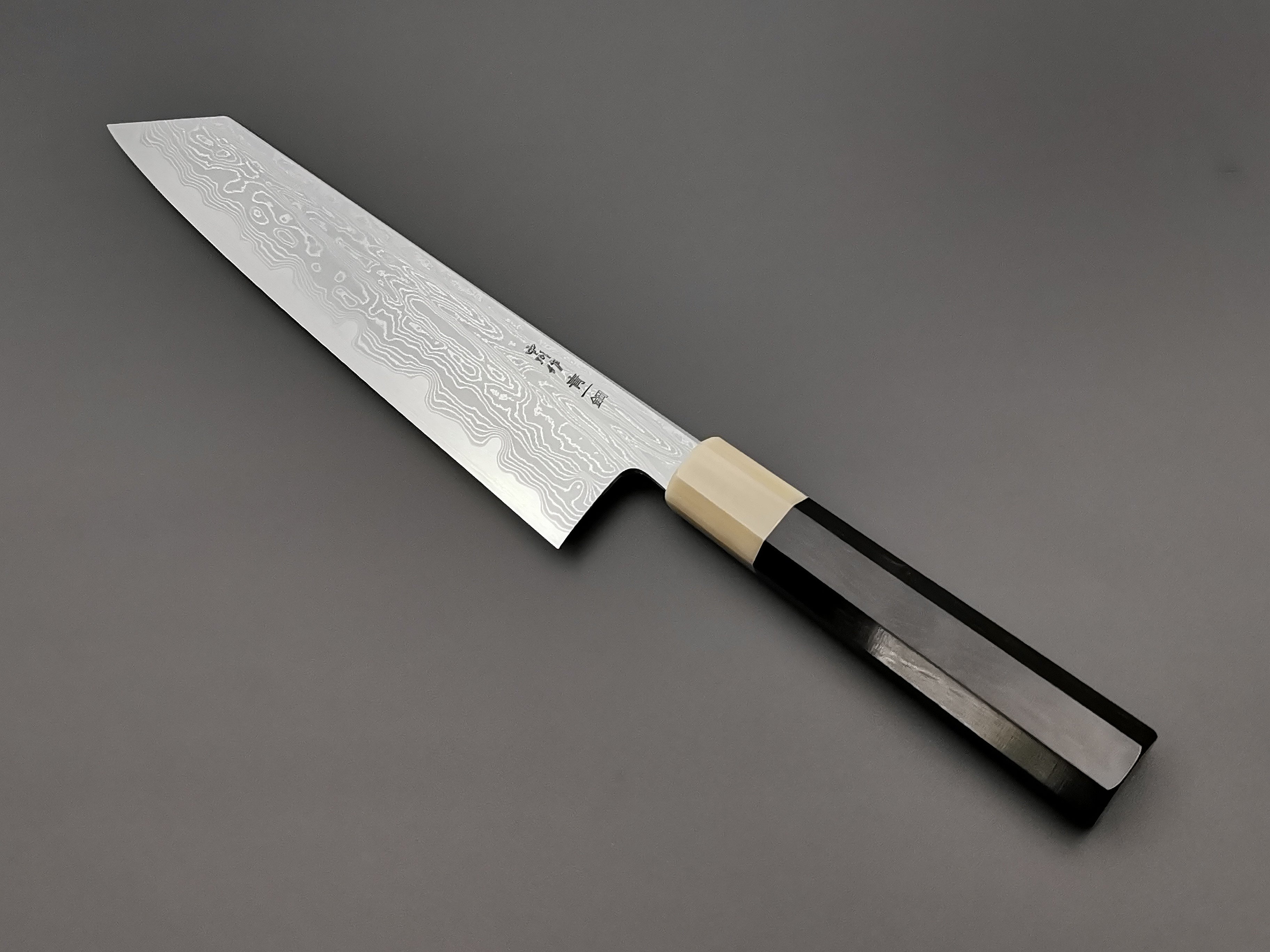 Satoshi Nakagawa X Myojin Naohito Blue #1 Damascus Kiritsuke Gyuto 240mm