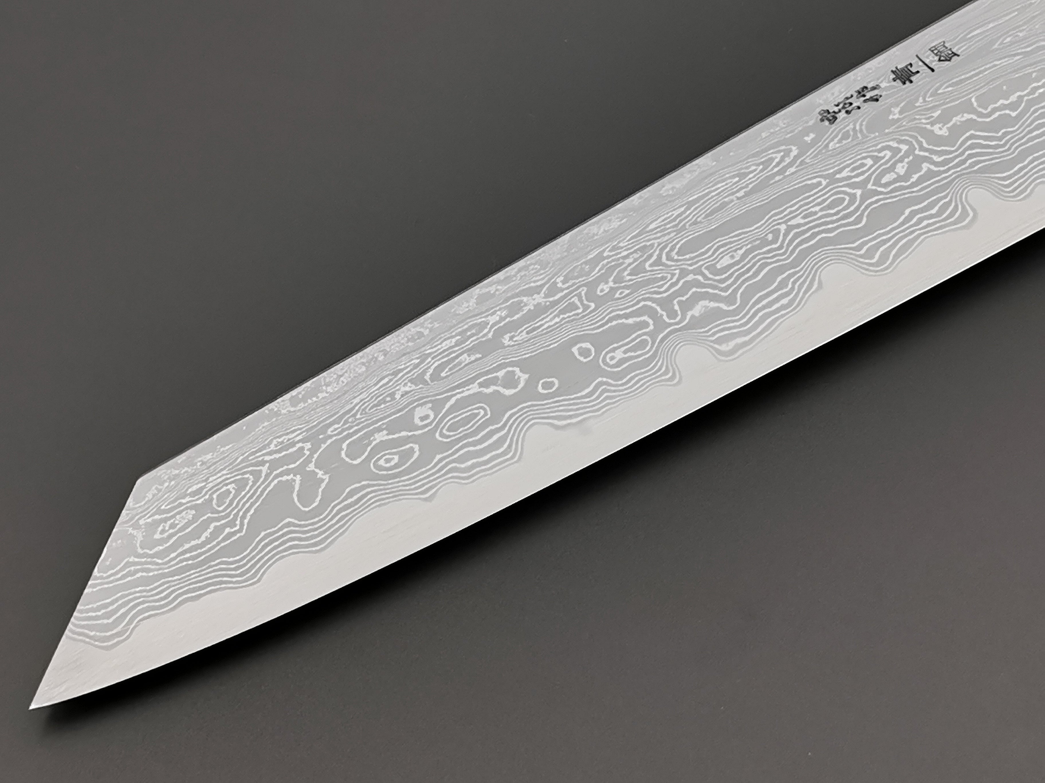 Satoshi Nakagawa X Myojin Naohito Blue #1 Damascus Kiritsuke Gyuto 240mm