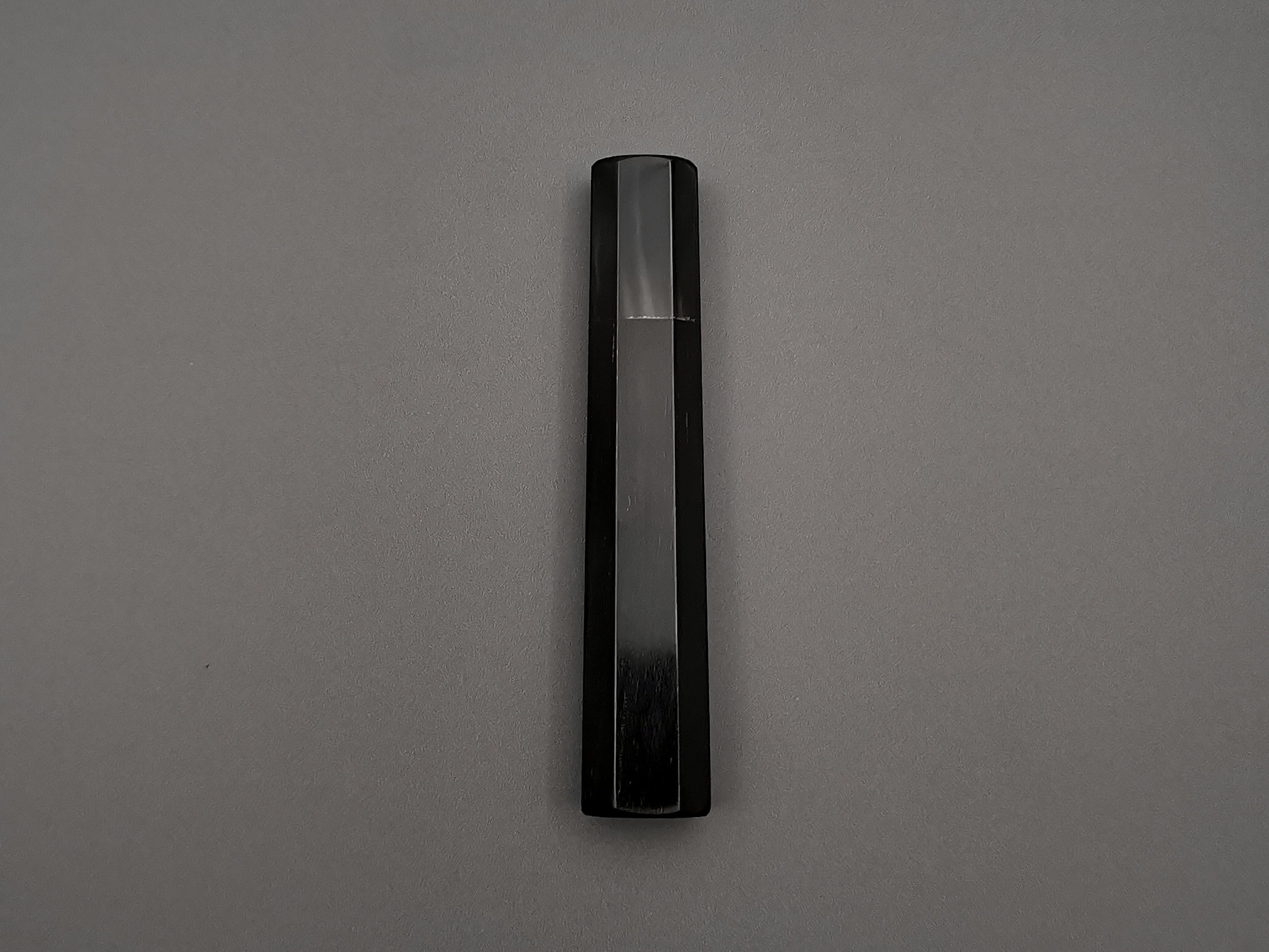 Ebony with single black buffalo horn bolster