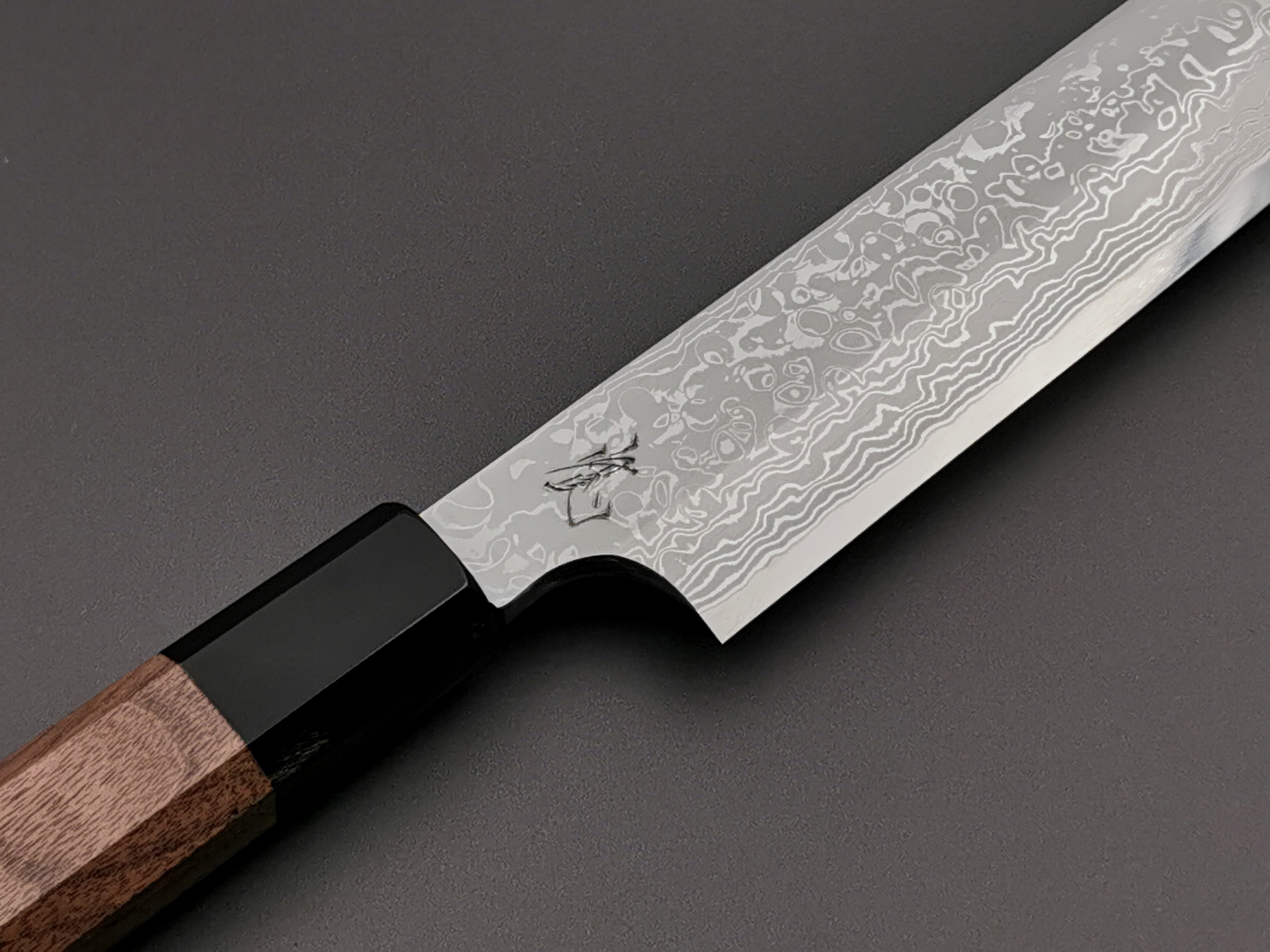 Yauji Yoshihiro Blue #2 Damascus Sakimaru Yanagiba 330mm