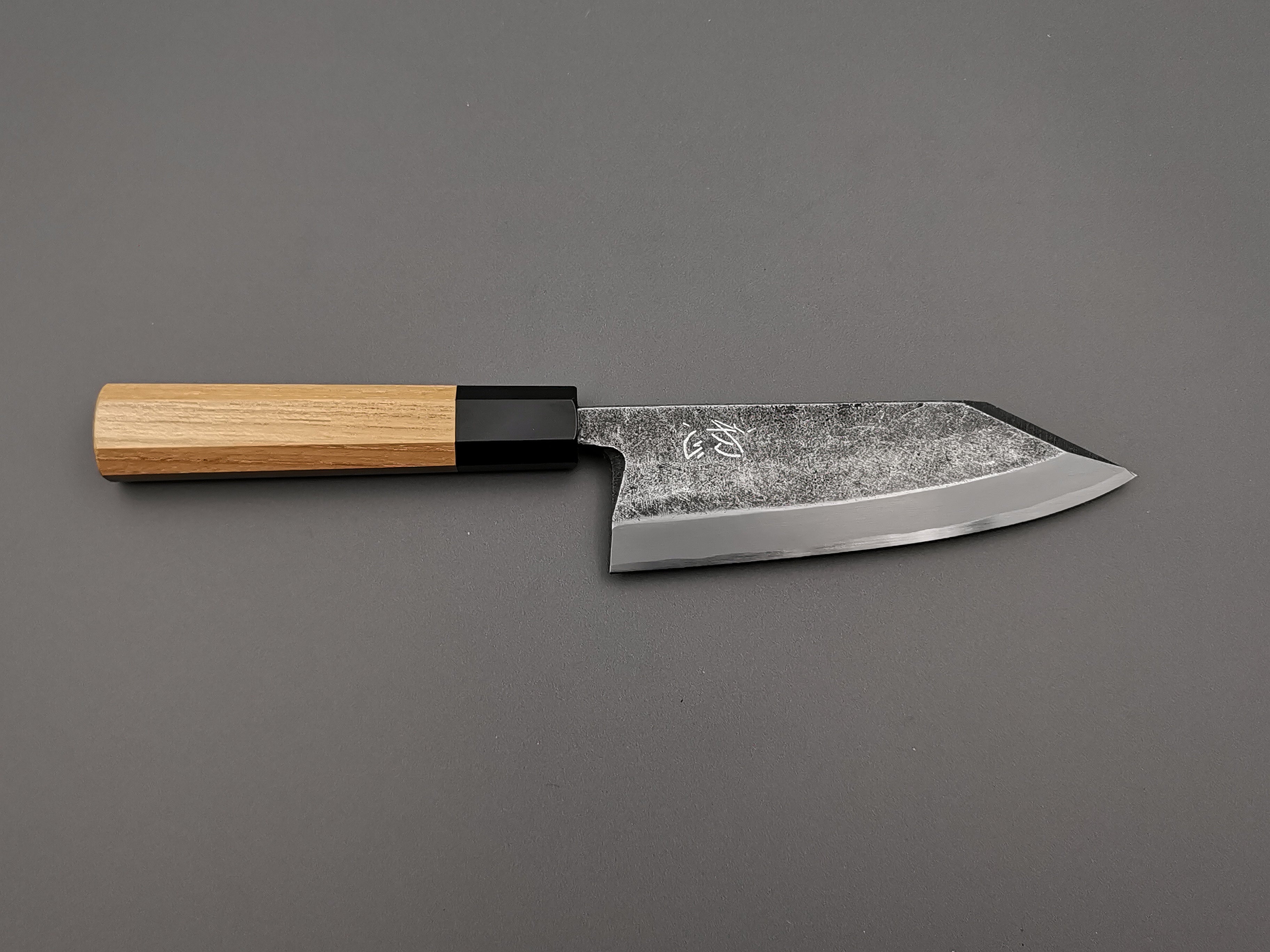 Hatsukokoro Blue #2 Kurouchi Single Bevel Kiritsuke Deba 150mm