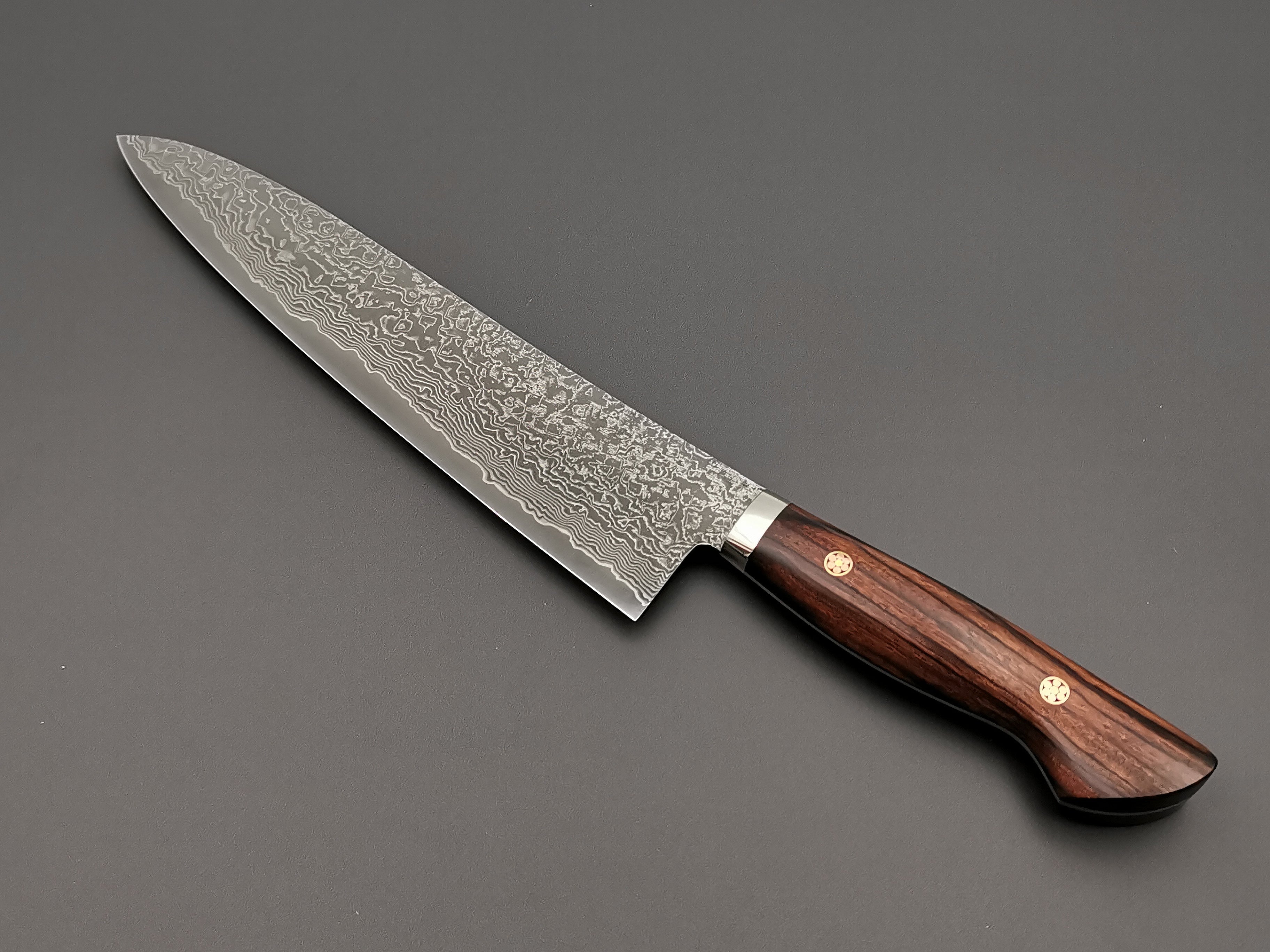 Shigeki Tanaka R2 Damascus Gyuto 240mm with Ironwood handle