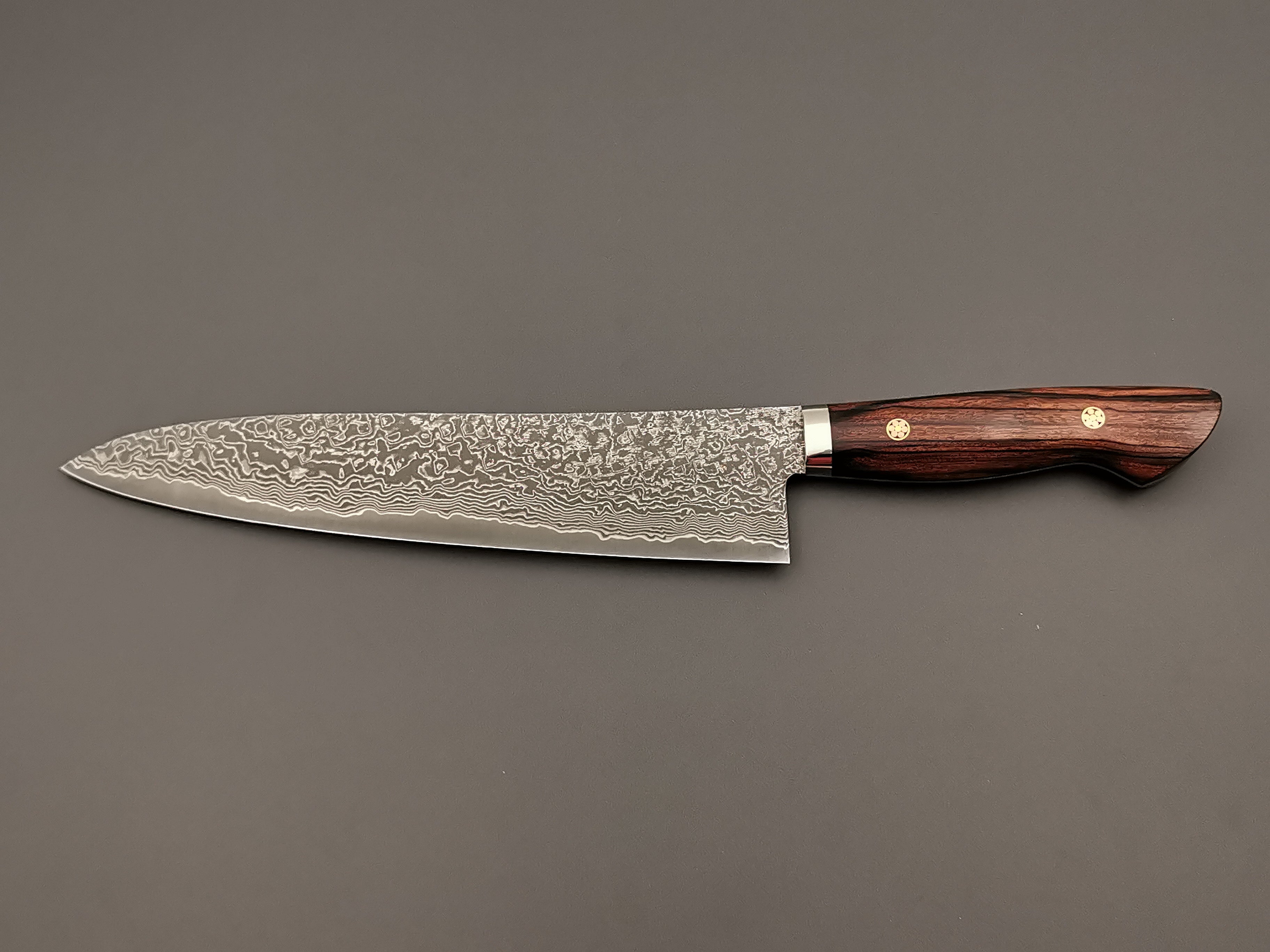 Shigeki Tanaka R2 Damascus Gyuto 240mm with Ironwood handle