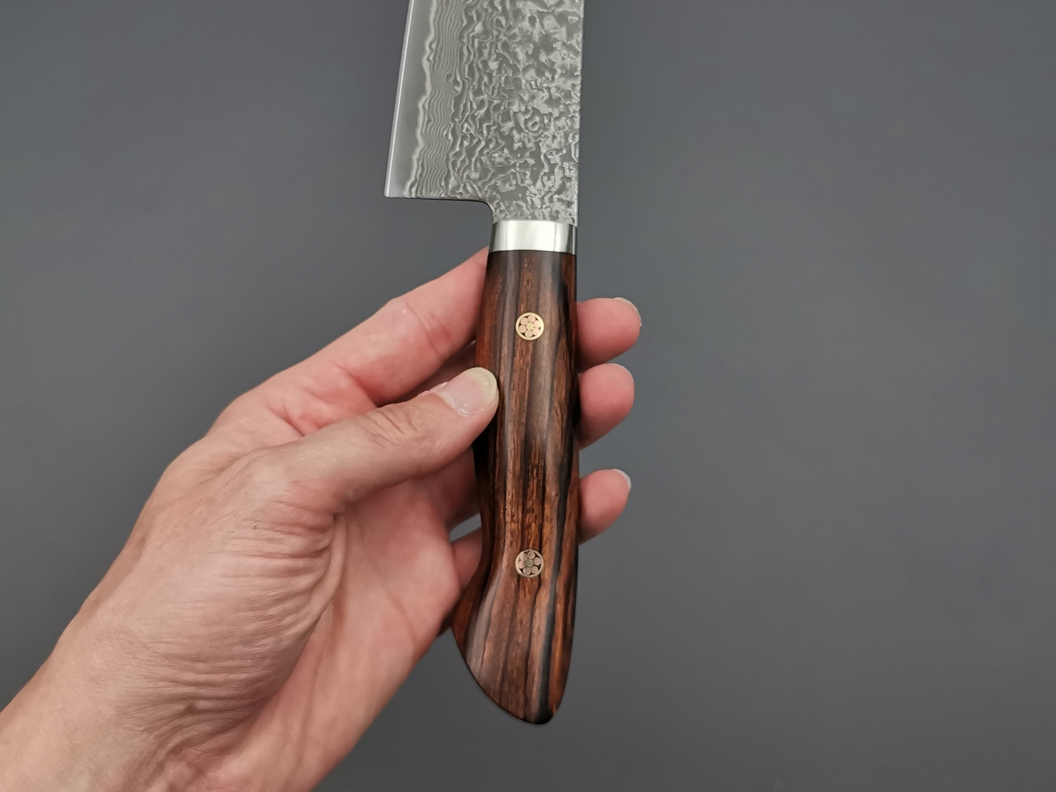 Shigeki Tanaka R2 Damascus Gyuto 240mm with Ironwood handle