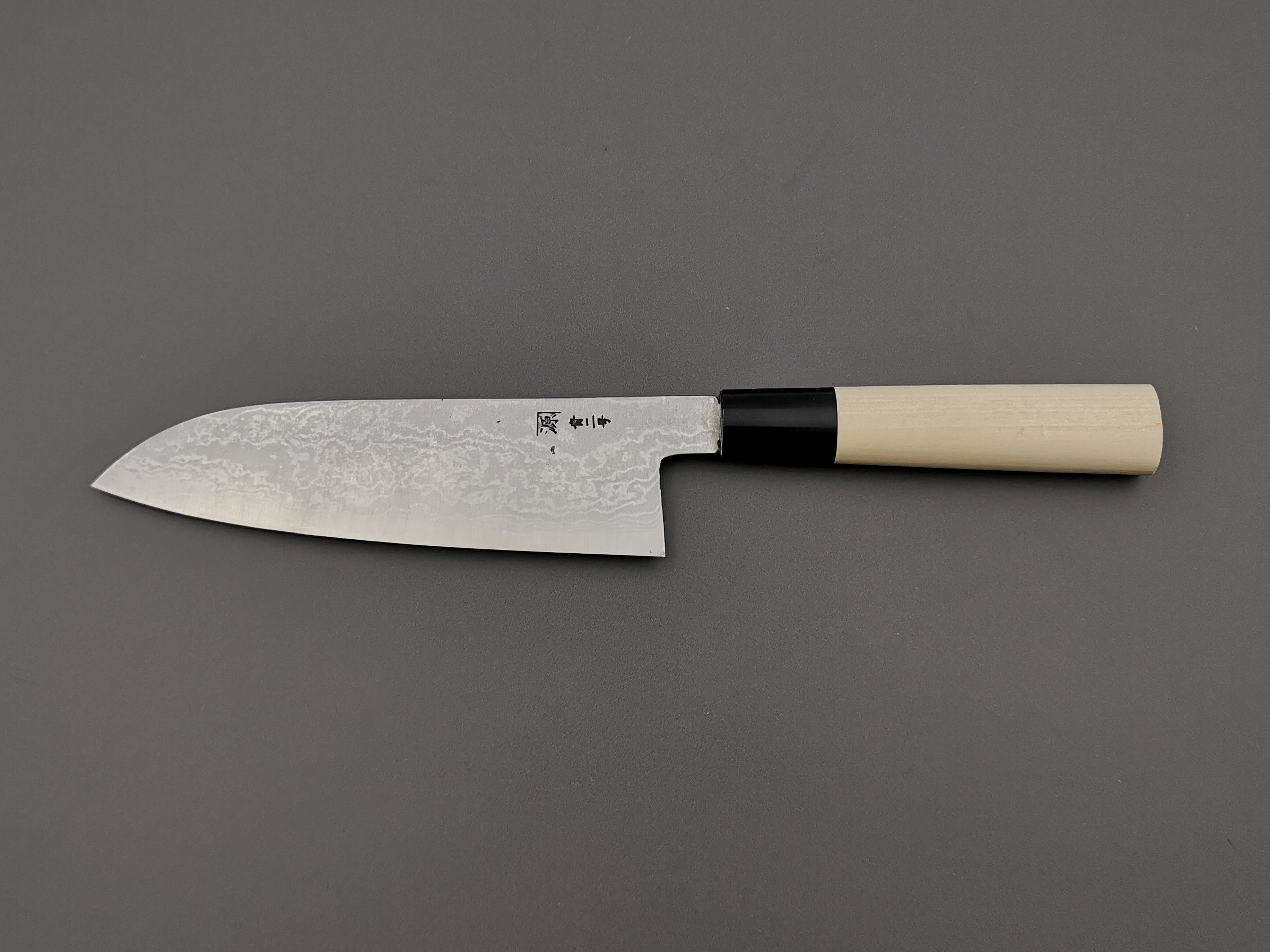 Shigeki Tanaka Blue #2 Damascus Santoku