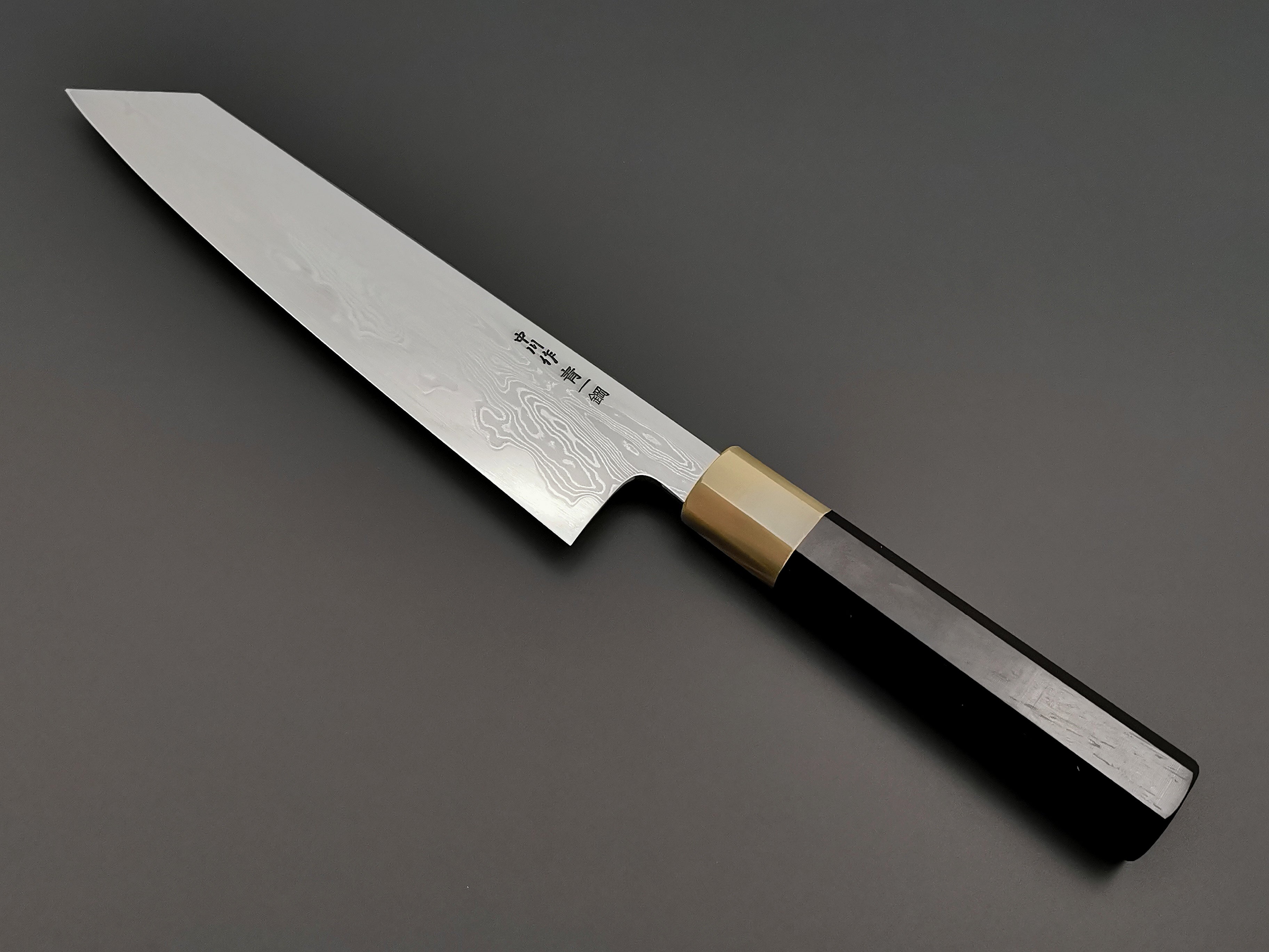 Satoshi Nakagawa X Myojin Naohito Blue #1 Damascus Kiritsuke Gyuto 210mm