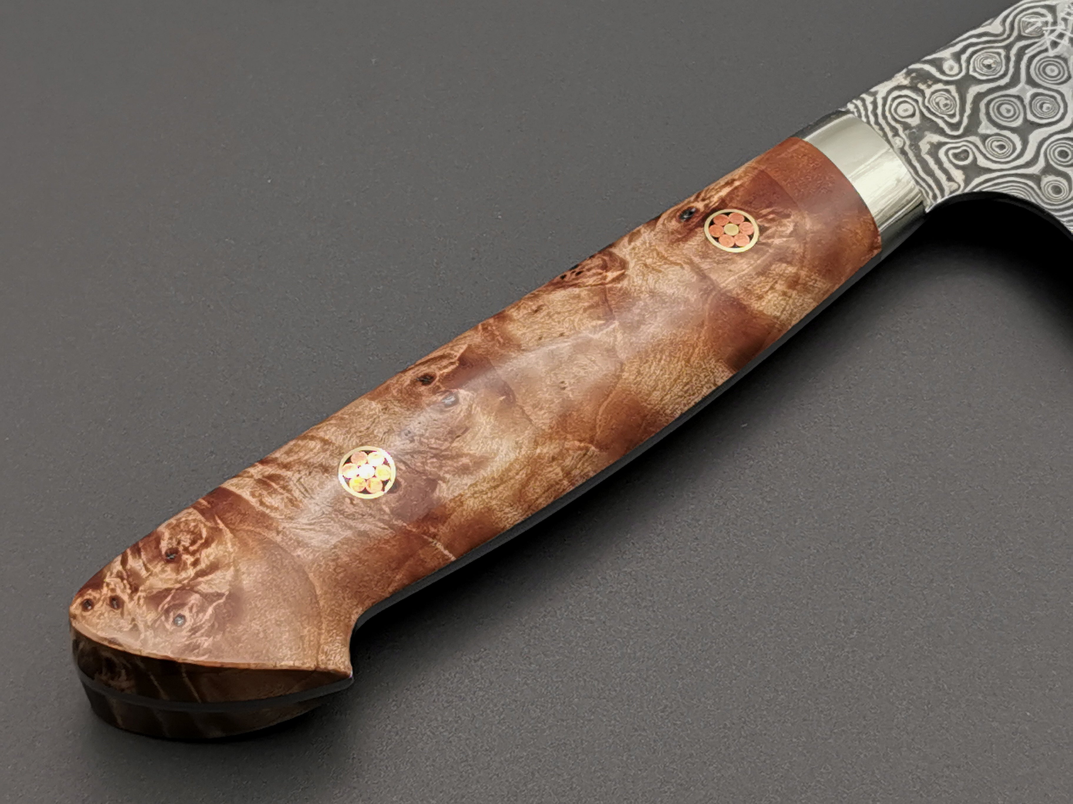 Nigara Hamono SG2 Damascus Bunka with maplewood handle