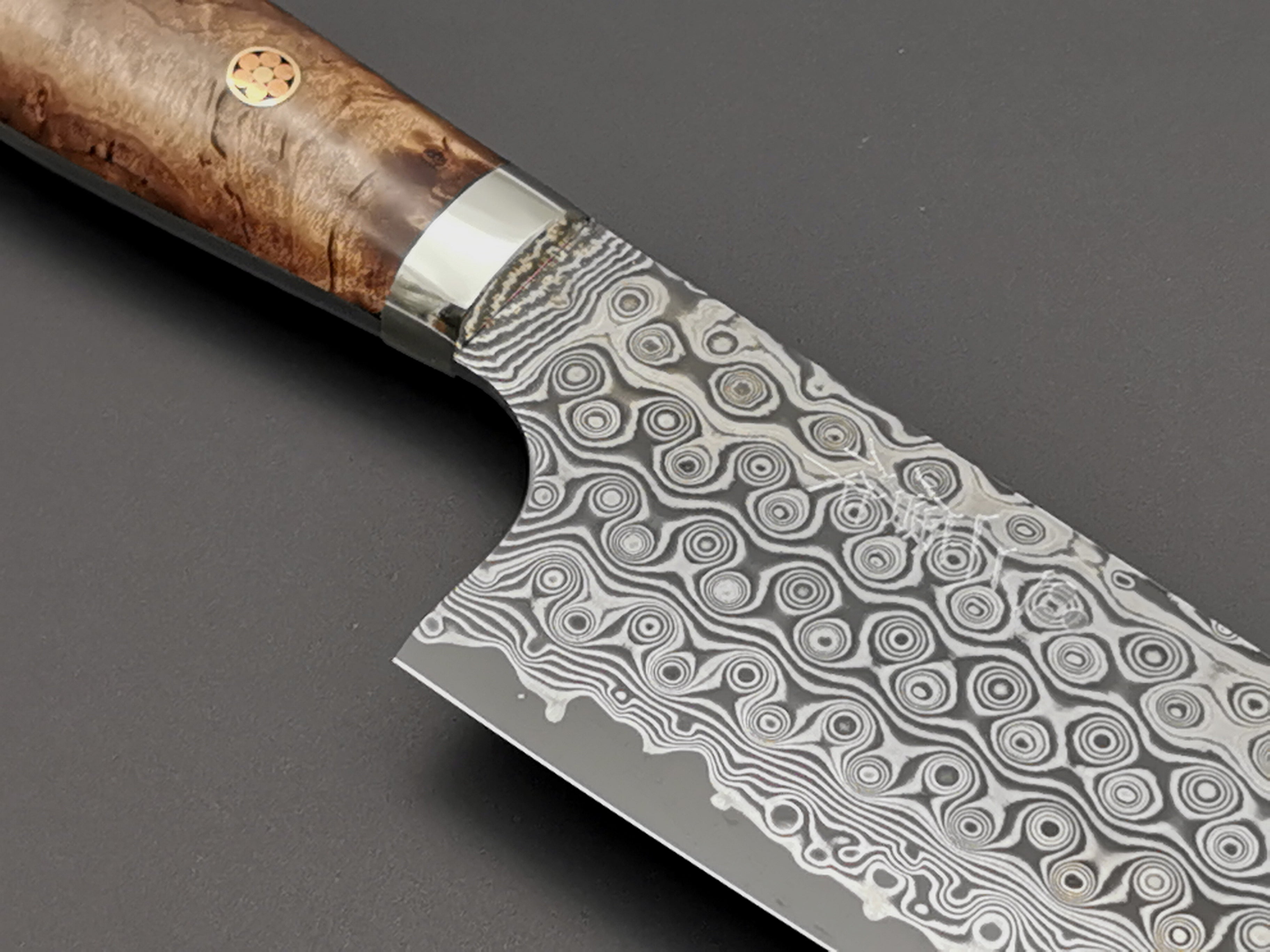 Nigara Hamono SG2 Damascus Kiritsuke Gyuto 210mm with maplewood handle