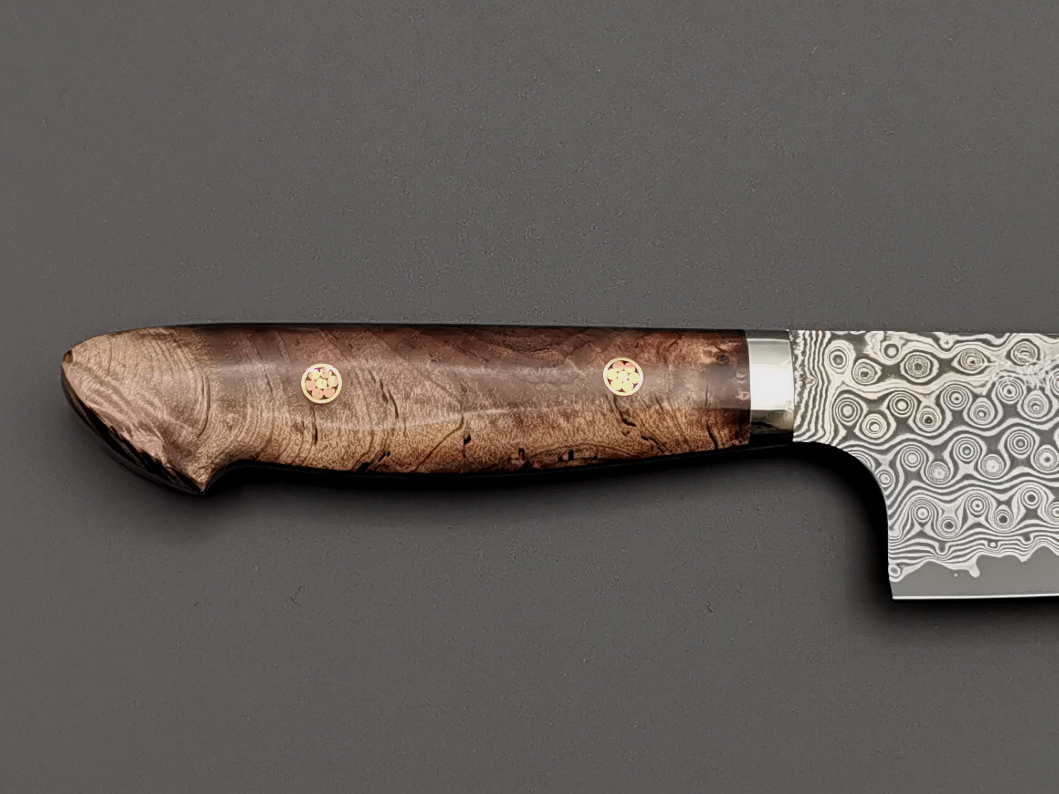 Nigara Hamono SG2 Damascus Kiritsuke Gyuto 210mm with maplewood handle