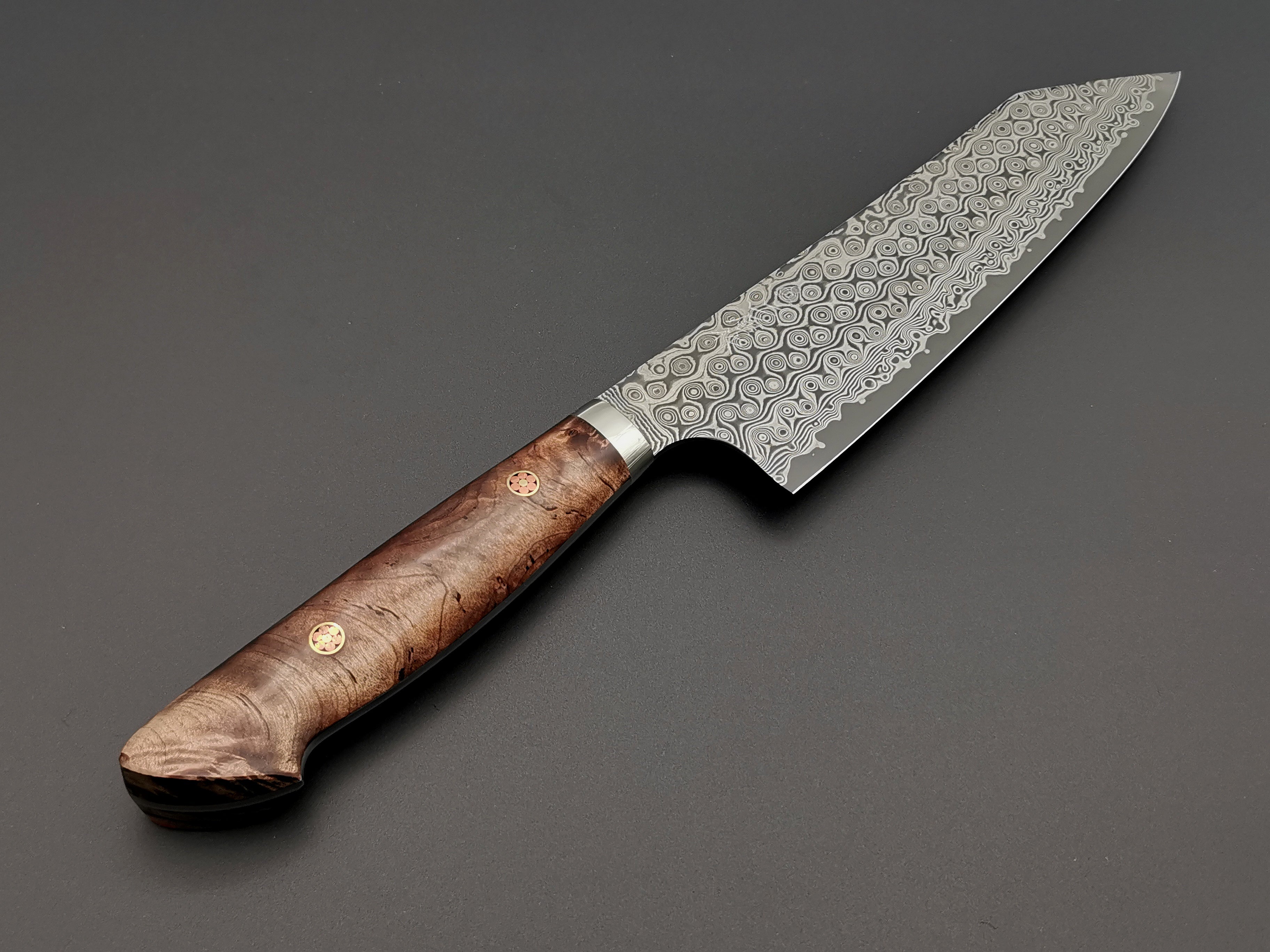 Nigara Hamono SG2 Damascus Kiritsuke Gyuto 210mm with maplewood handle