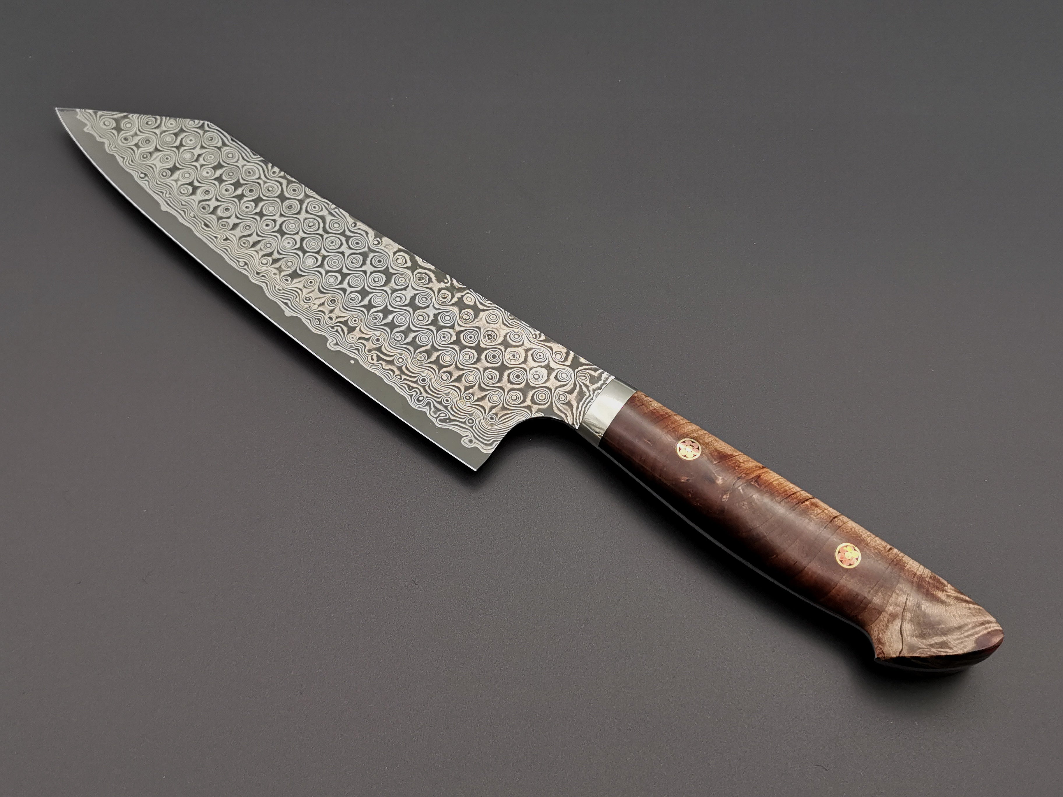 Nigara Hamono SG2 Damascus Kiritsuke Gyuto 210mm with maplewood handle