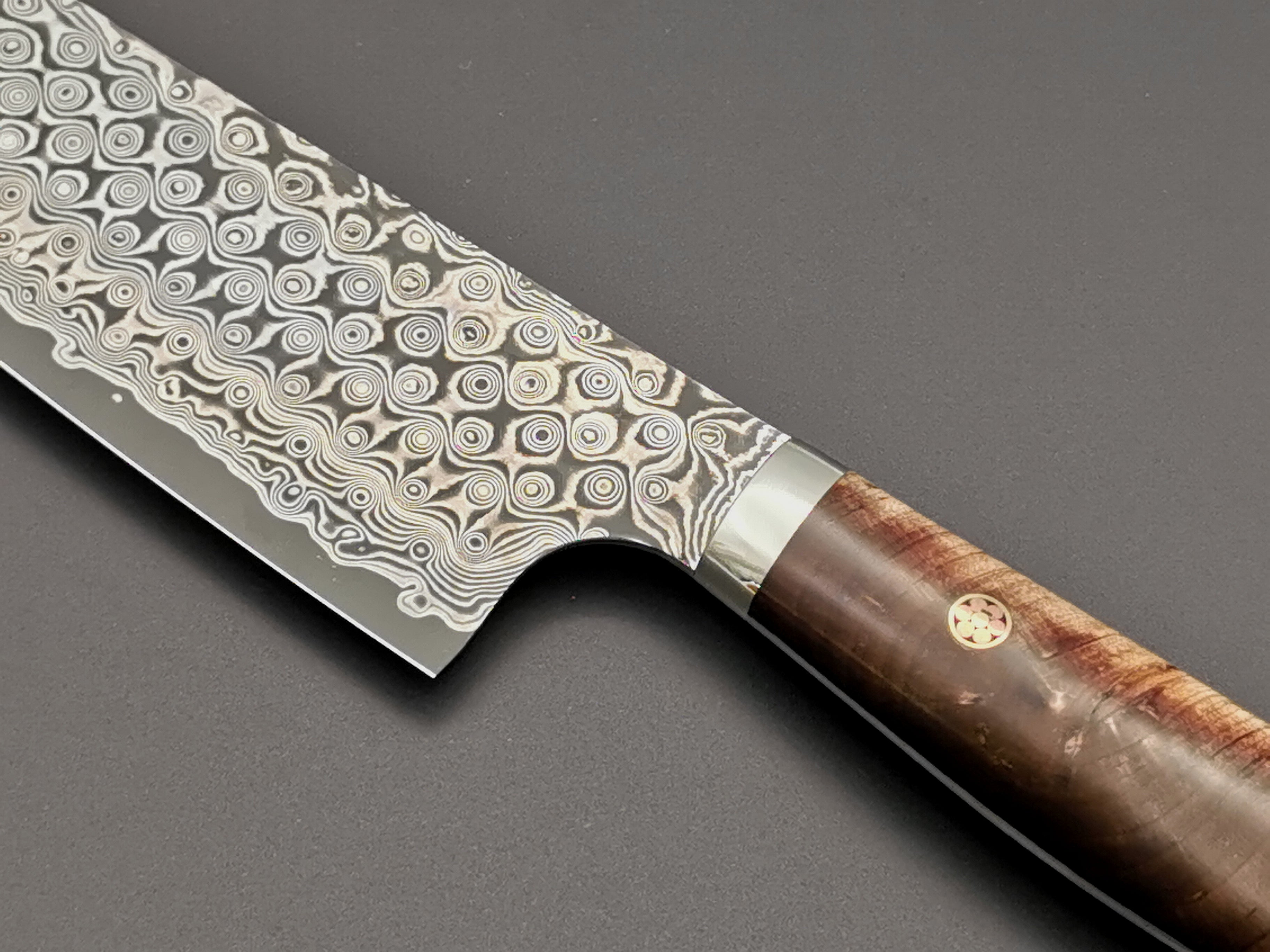 Nigara Hamono SG2 Damascus Kiritsuke Gyuto 210mm with maplewood handle