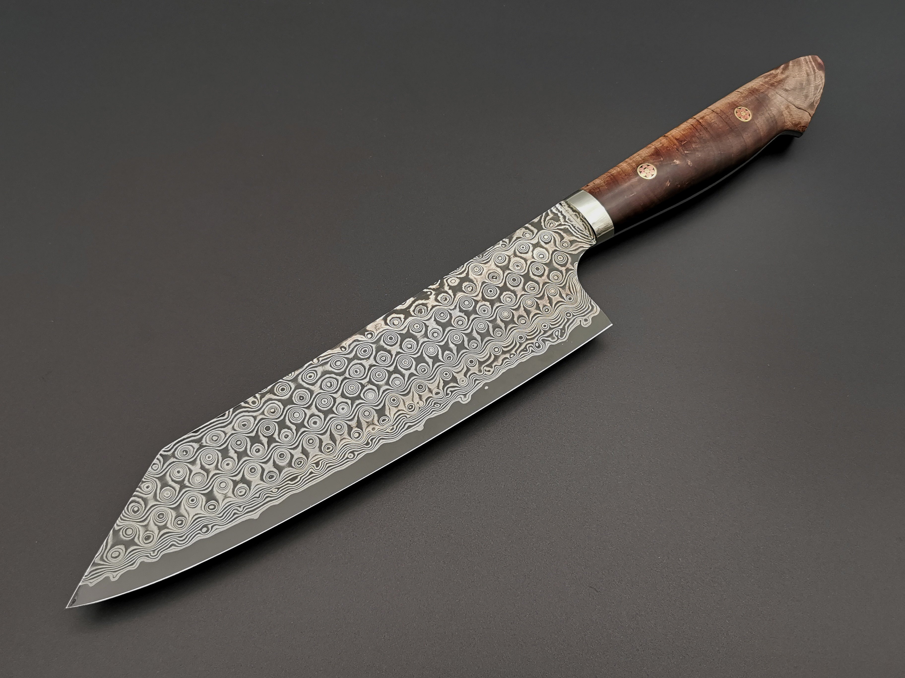 Nigara Hamono SG2 Damascus Kiritsuke Gyuto 210mm with maplewood handle