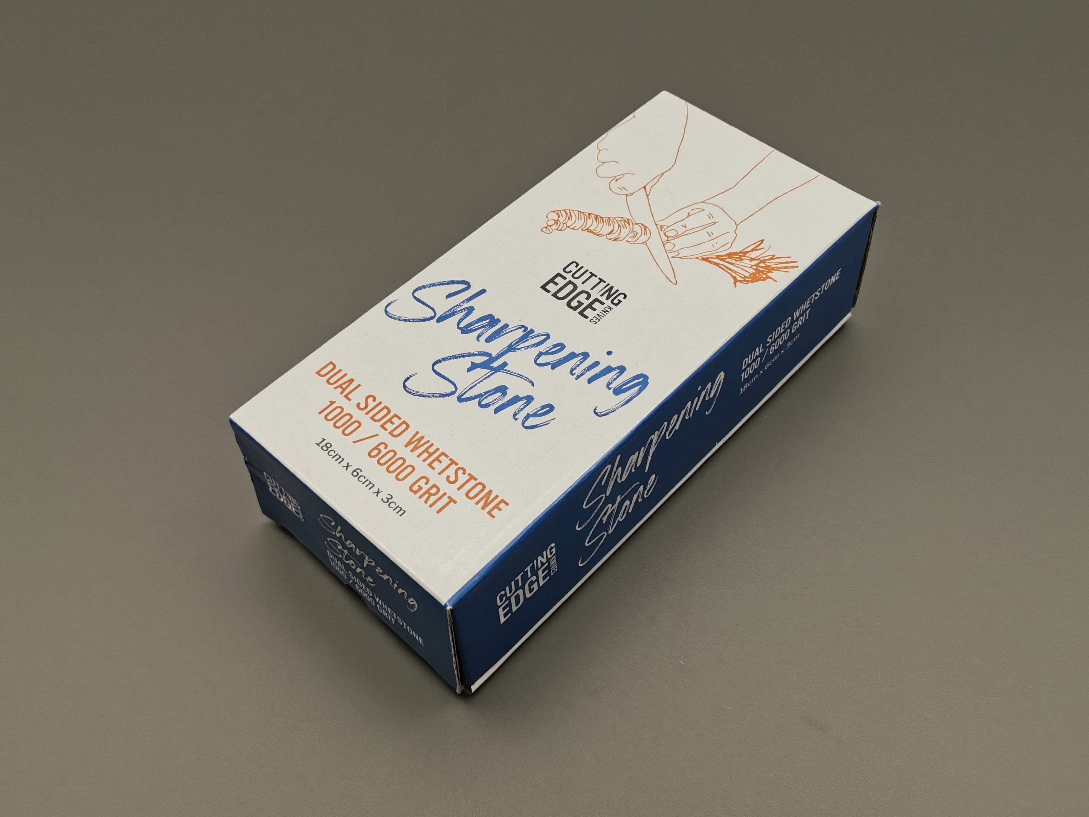 Dual Sided Sharpening Stone 1000/6000 & Guide