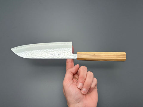 Masutani Hamono VG10 Kokuryu Tsuchime Santoku