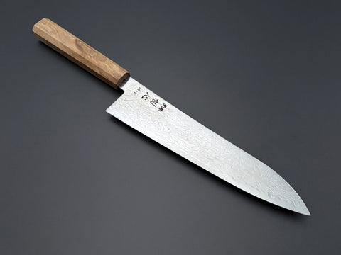 Hatsukokoro Ryuhyo SG2 Mirror Damascus Gyuto 210mm