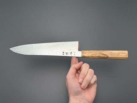 Hatsukokoro Ryuhyo SG2 Mirror Damascus Gyuto 210mm