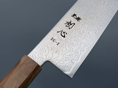 Hatsukokoro Ryuhyo SG2 Mirror Damascus Kiritsuke Gyuto 210mm