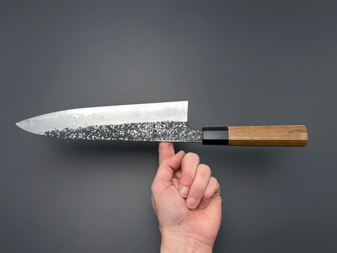 Masuda Yoshihide Blue #1 Kurouchi Damascus Gyuto 240mm
