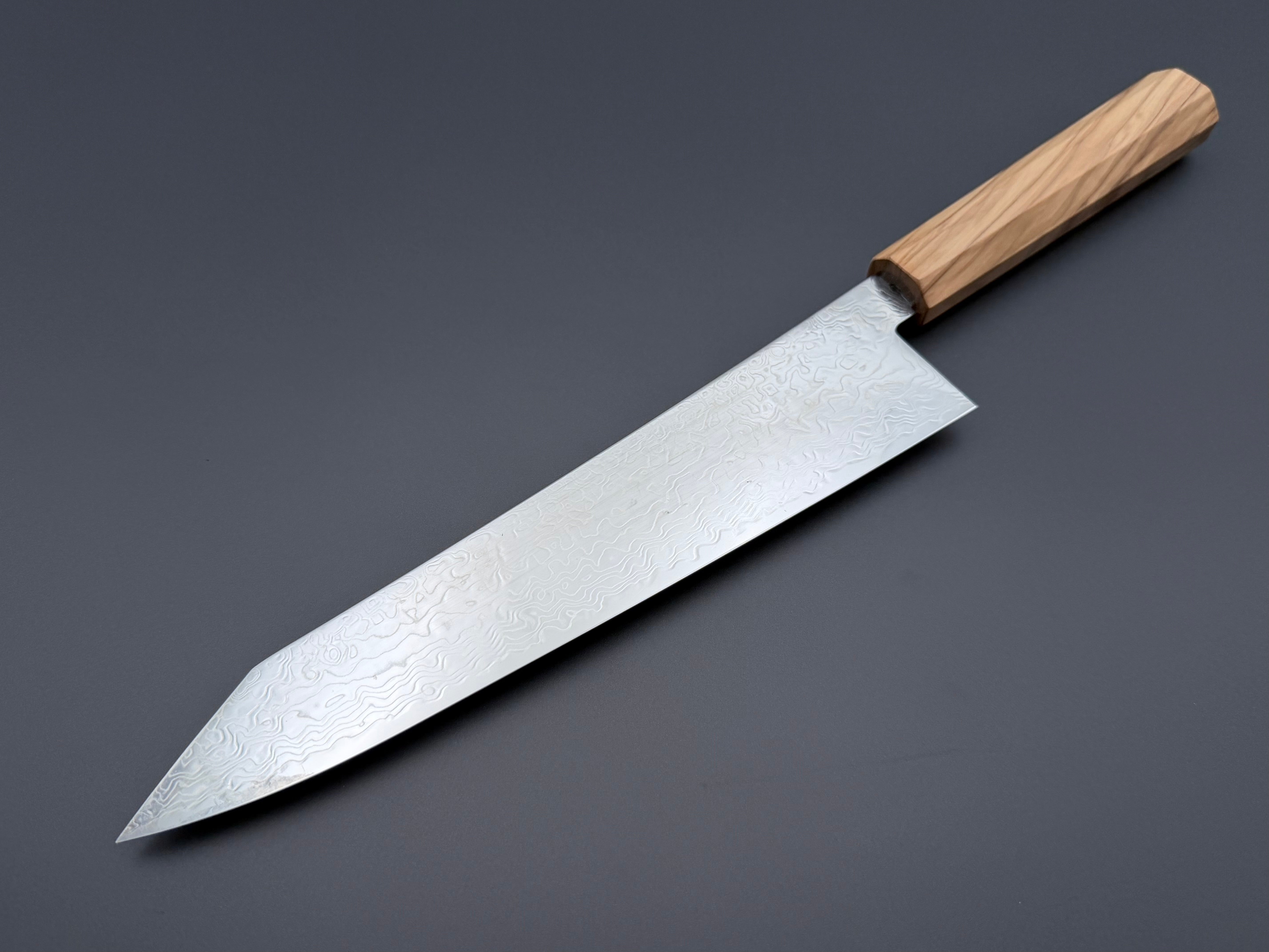 Hatsukokoro Ryuhyo SG2 Mirror Damascus Kiritsuke Gyuto 240mm