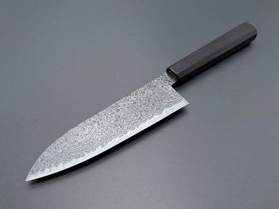 Hatsukokoro Ryuhyo SG2 Kurozome Damascus Santoku
