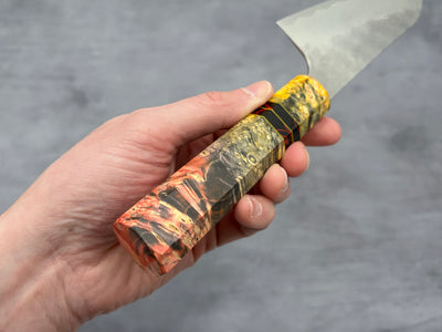 Nigara Hamono SG STRIX Damascus Santoku x Letshandlethis