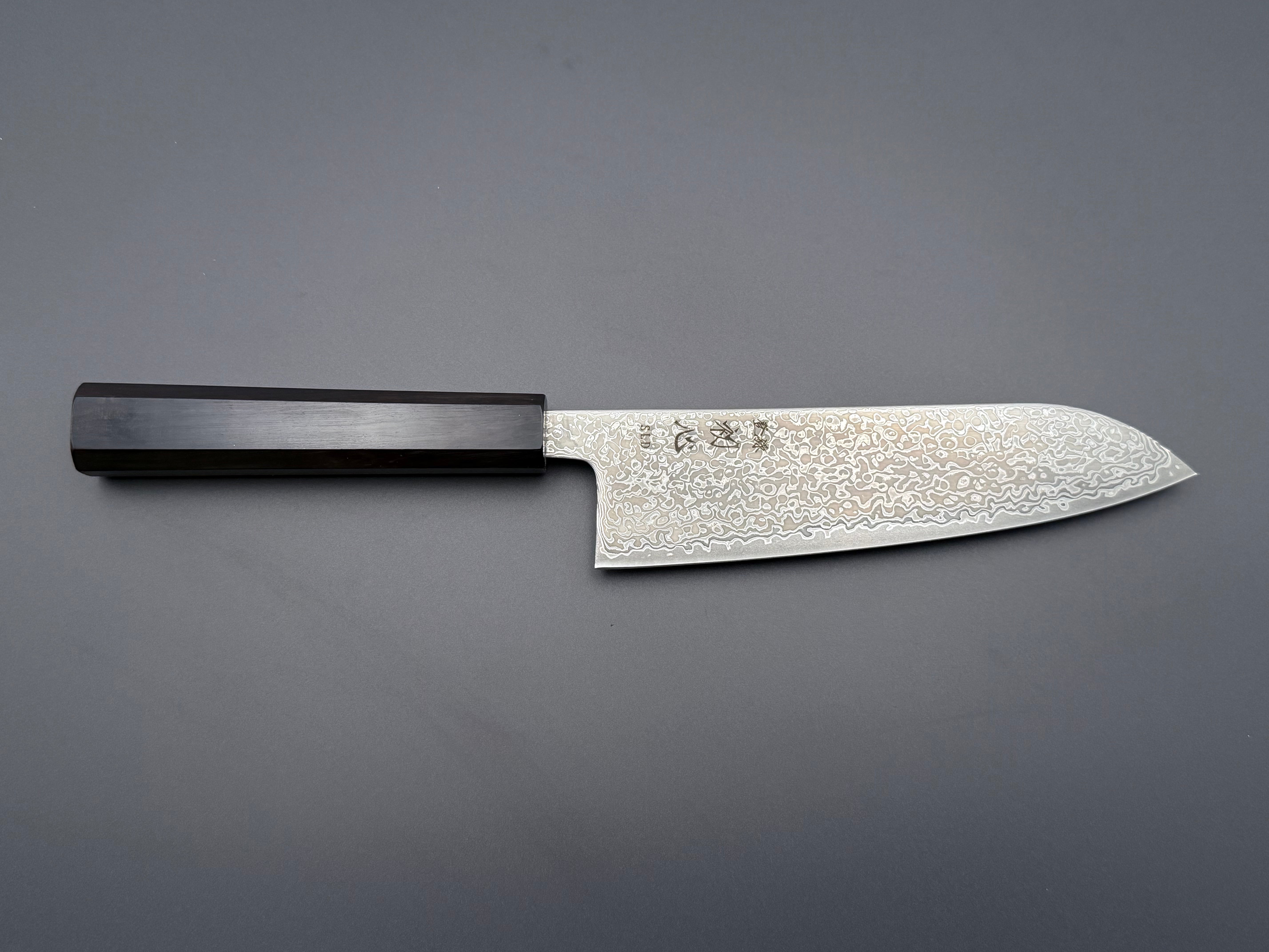 Hatsukokoro Hikari SLD Kurozome Damascus Santoku