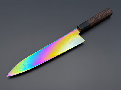 Hatsukokoro Ryuhyo SG2 Rainbow Damascus Gyuto 210mm