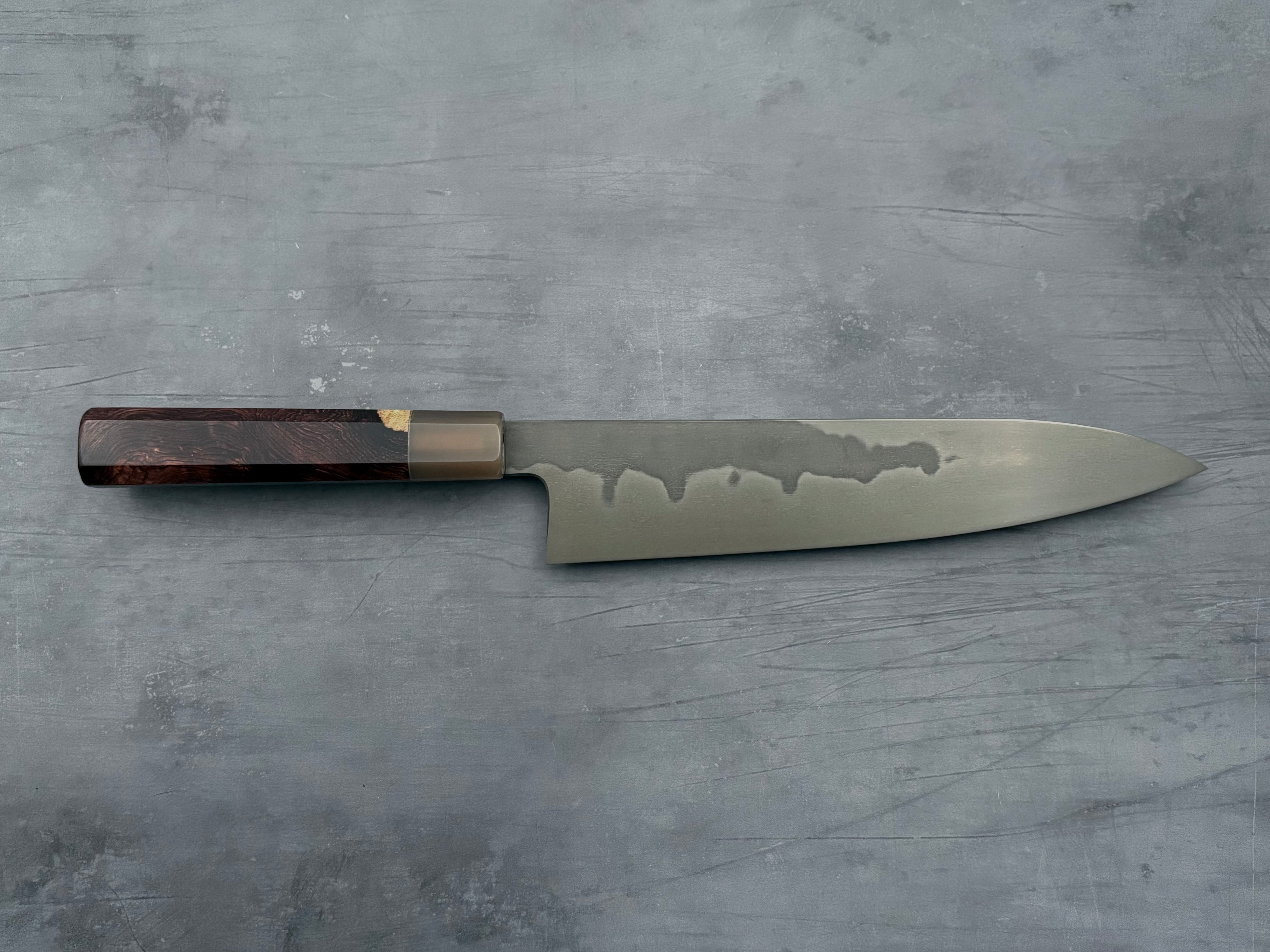 Shoichi Hashimoto White #1 Honyaki Omodaka Gyuto 240mm