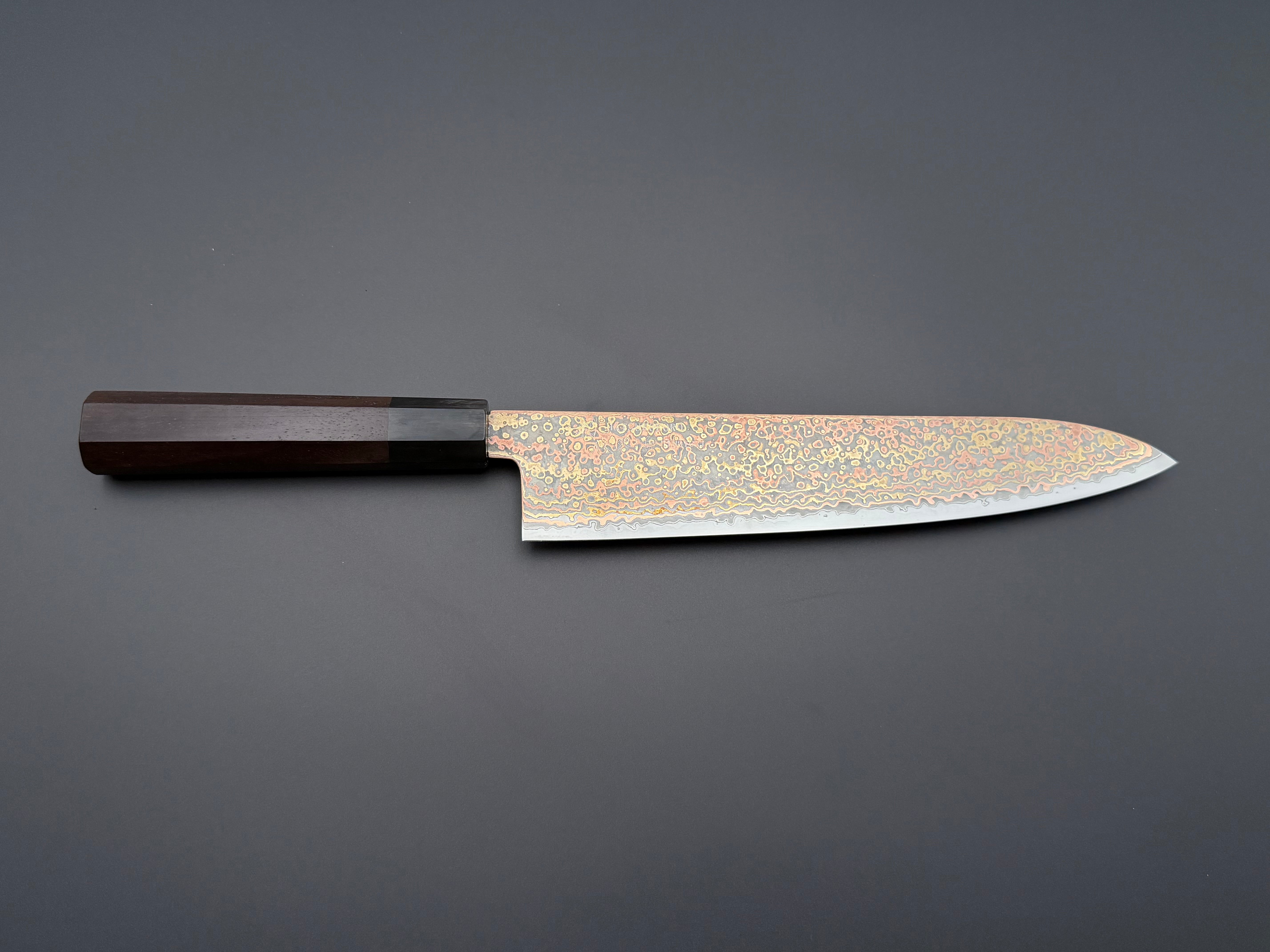 Hatsukokoro Hinotori V-Toku2 Rainbow Damascus Gyuto 240mm