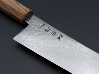 Hatsukokoro Ryuhyo SG2 Mirror Damascus Kiritsuke Gyuto 240mm