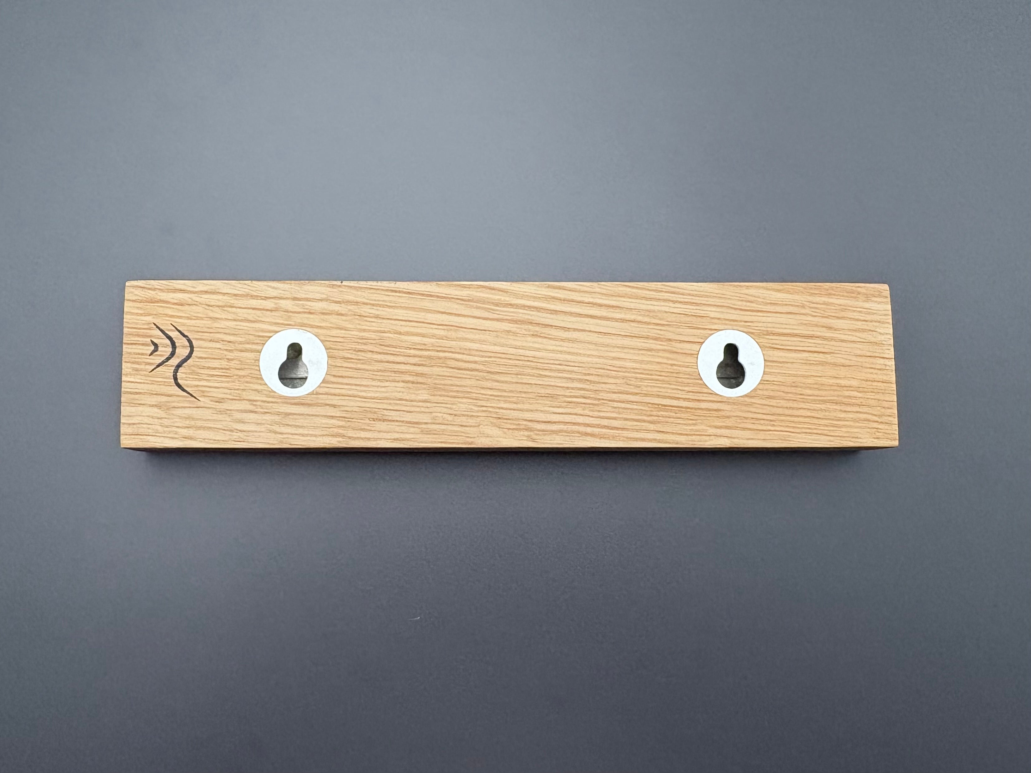 Handmade Oak & Rainbow Cork Magnetic Knife Rack