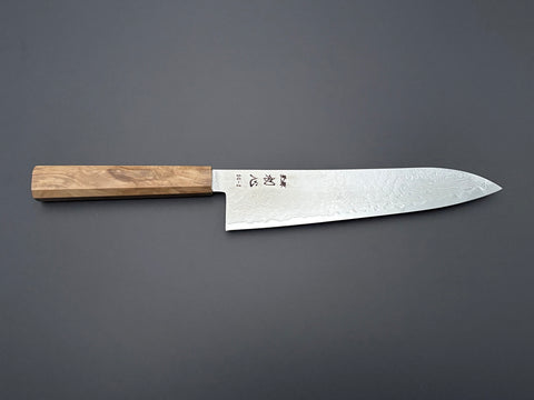 Hatsukokoro Ryuhyo SG2 Mirror Damascus Gyuto 210mm