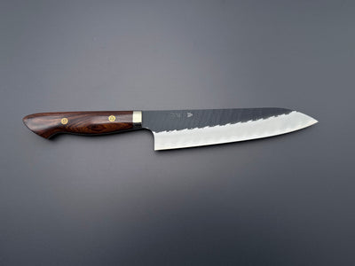 Nigara Hamono SG2 Kurouchi Tsuchime Ironwood Gyuto 210mm