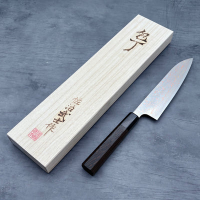 Takeshi Saji VG10 Rainbow Damascus Gyuto 180mm