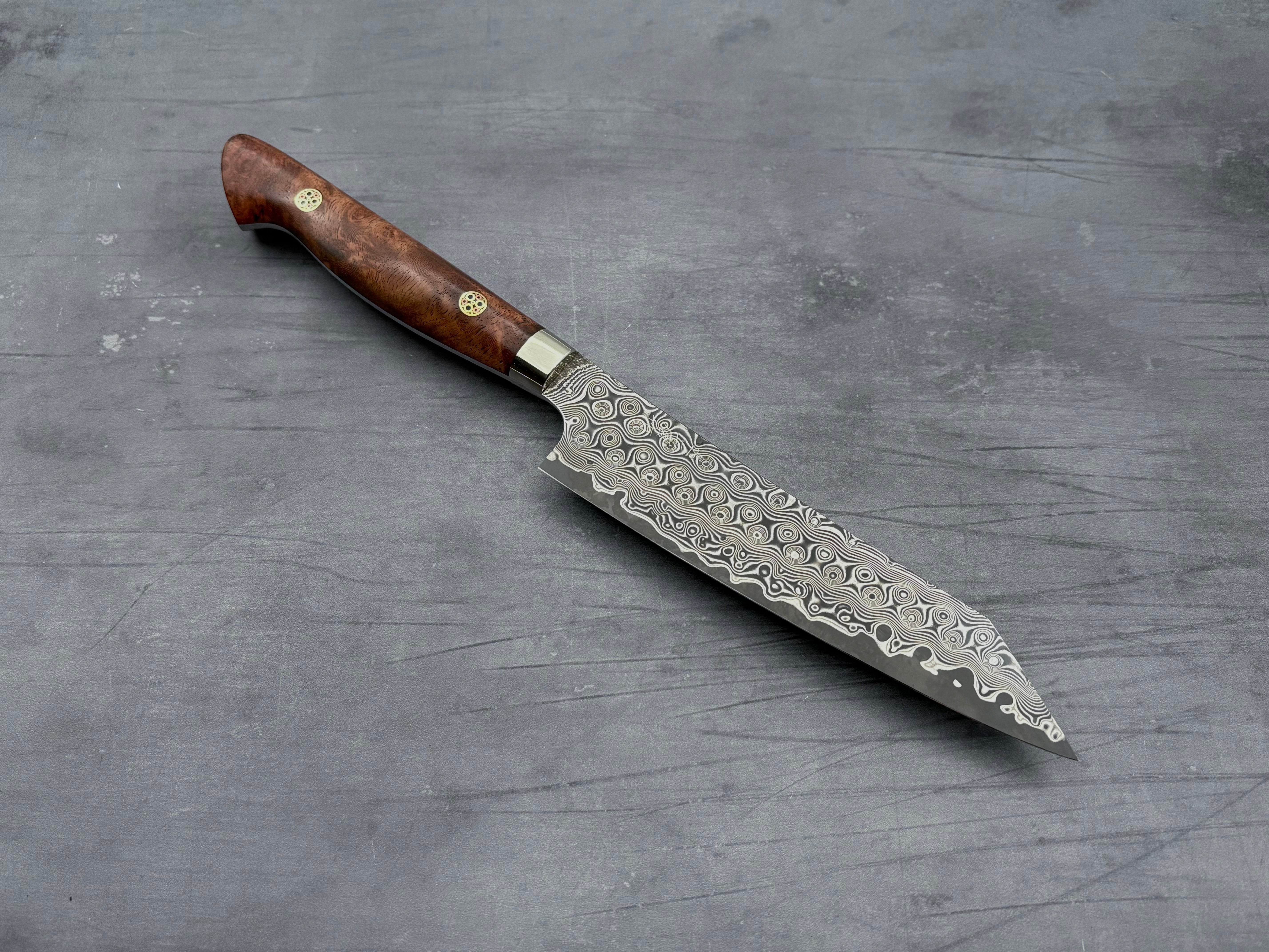 Nigara Hamono SG2 Damascus Kiritsuke Petty 150mm