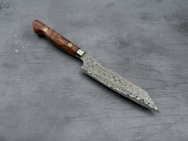 Nigara Hamono SG2 Damascus Kiritsuke Petty 150mm