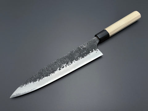 Naoki Mazaki White #2 Kurouchi Nashiji Gyuto 240mm