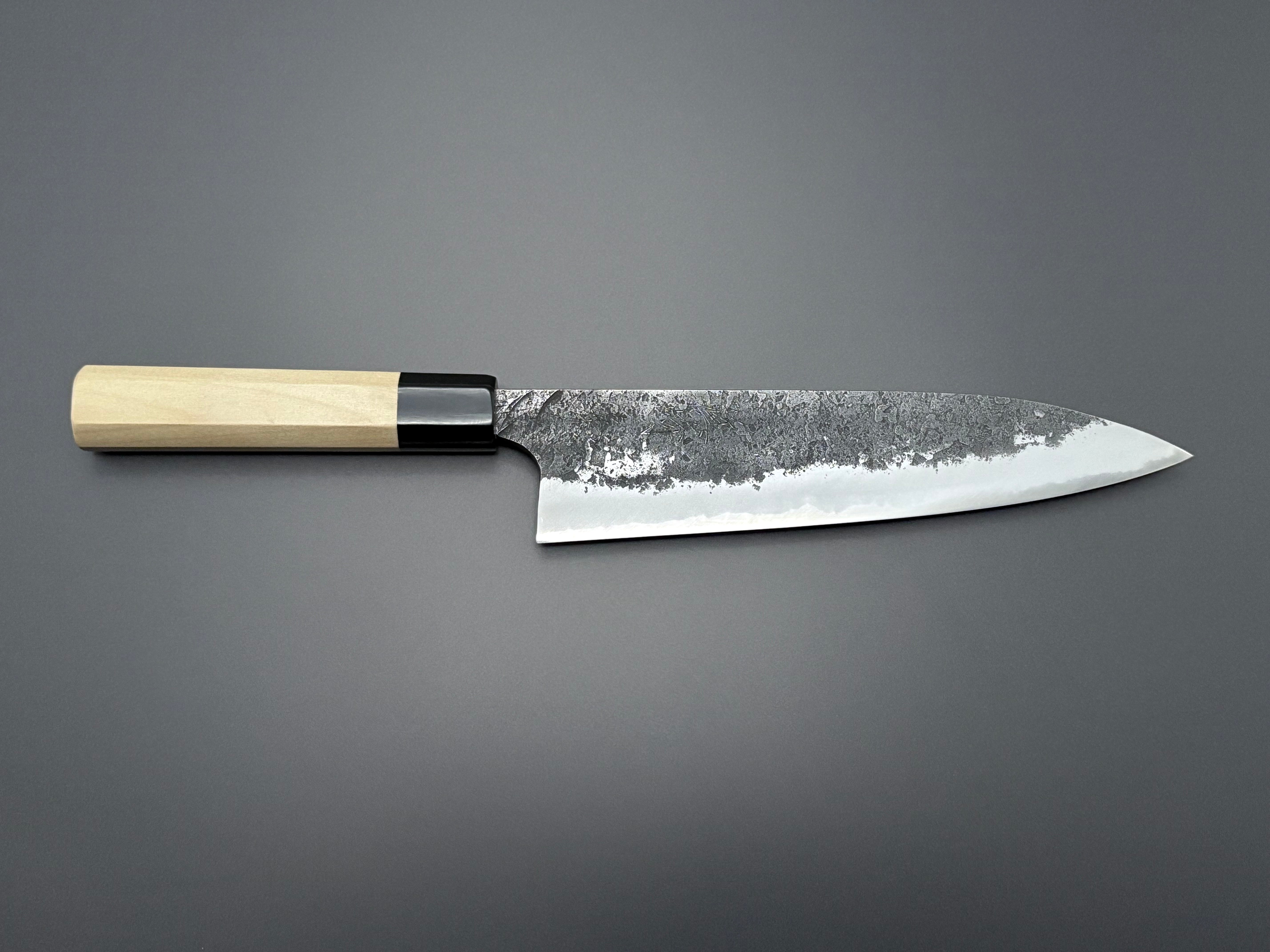 Naoki Mazaki White #2 Kurouchi Nashiji Gyuto 210mm – Cutting Edge