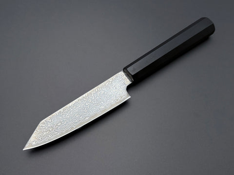 Hatsukokoro Hikari SLD Kurozome Damascus Kiritsuke Petty 125mm