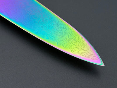 Hatsukokoro Ryuhyo SG2 Rainbow Damascus Petty 150mm
