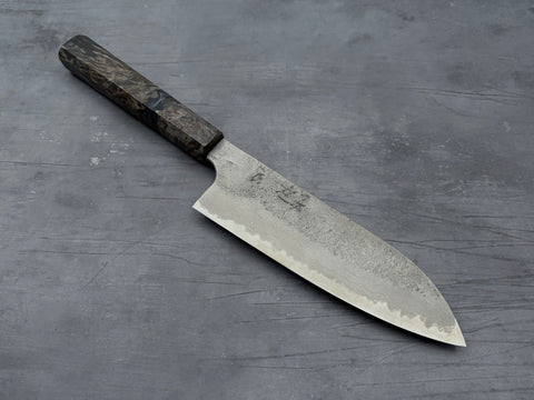 Hatsukokoro Ryusui Blue #2 Damascus Santoku