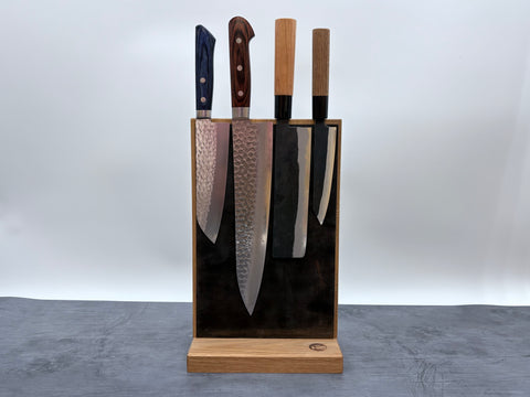 Letshandlethis handmade leather knife block