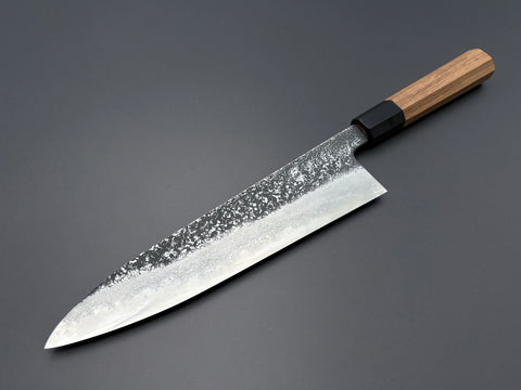Masuda Yoshihide Blue #1 Kurouchi Damascus Gyuto 240mm
